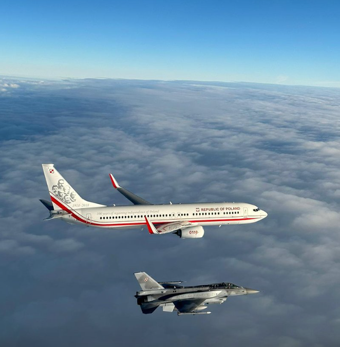 Polish Football Team Get Fighter Jet Escort On Flight To World Cup