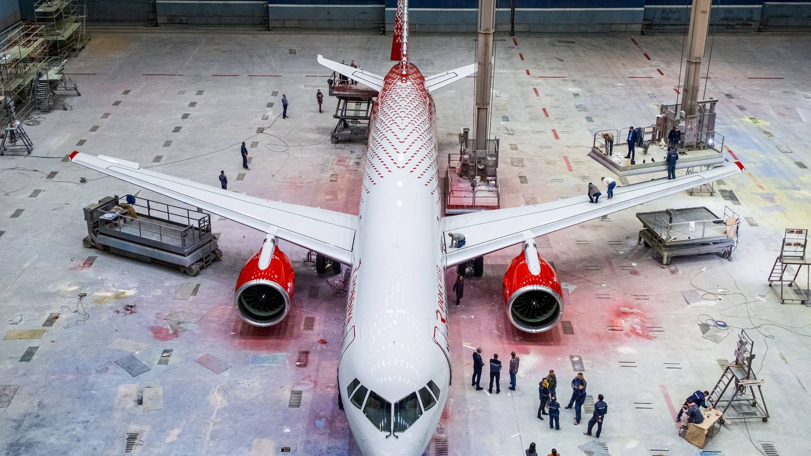 First MC-21 Destined For Rossiya Spotted In Full Livery