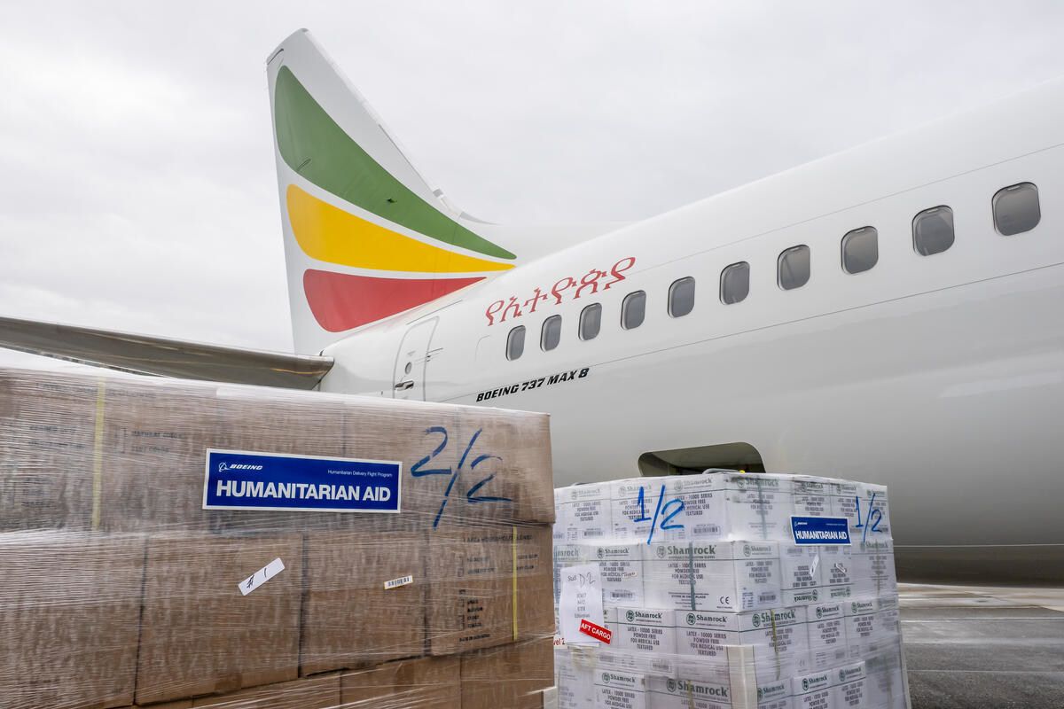 Ethiopian Airlines Boeing 737 MAX Delivery Flights Carry 12,000lbs Of Humanitarian Aid