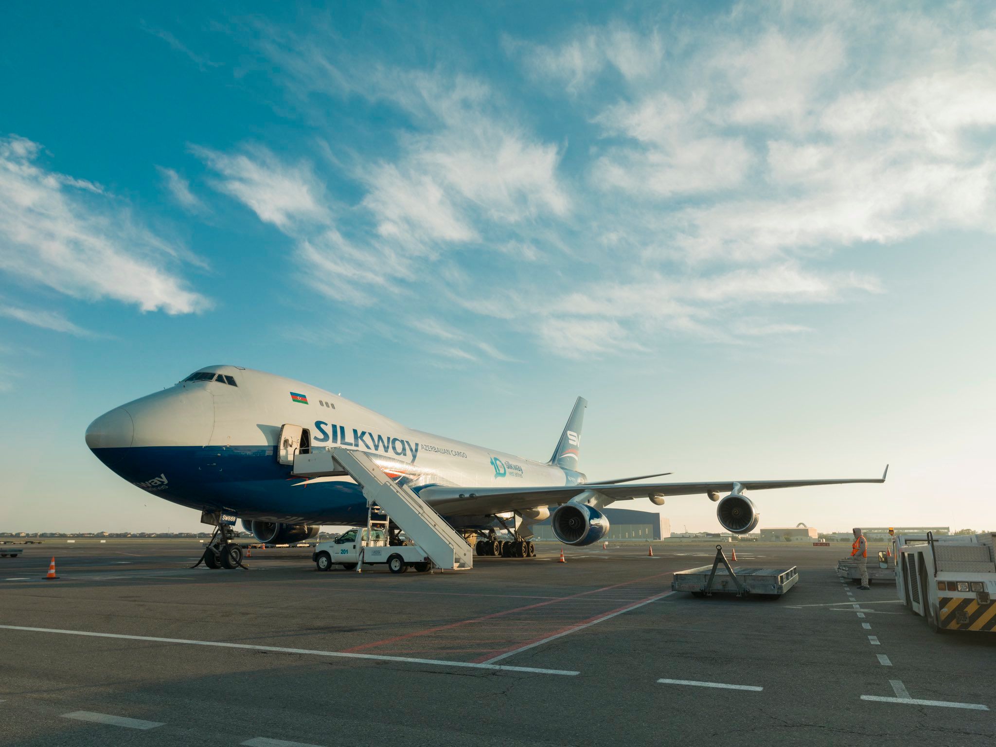 Interesting Cargo: Silk Way West Boeing 747 Flies 100 Yaks 2,000 KM