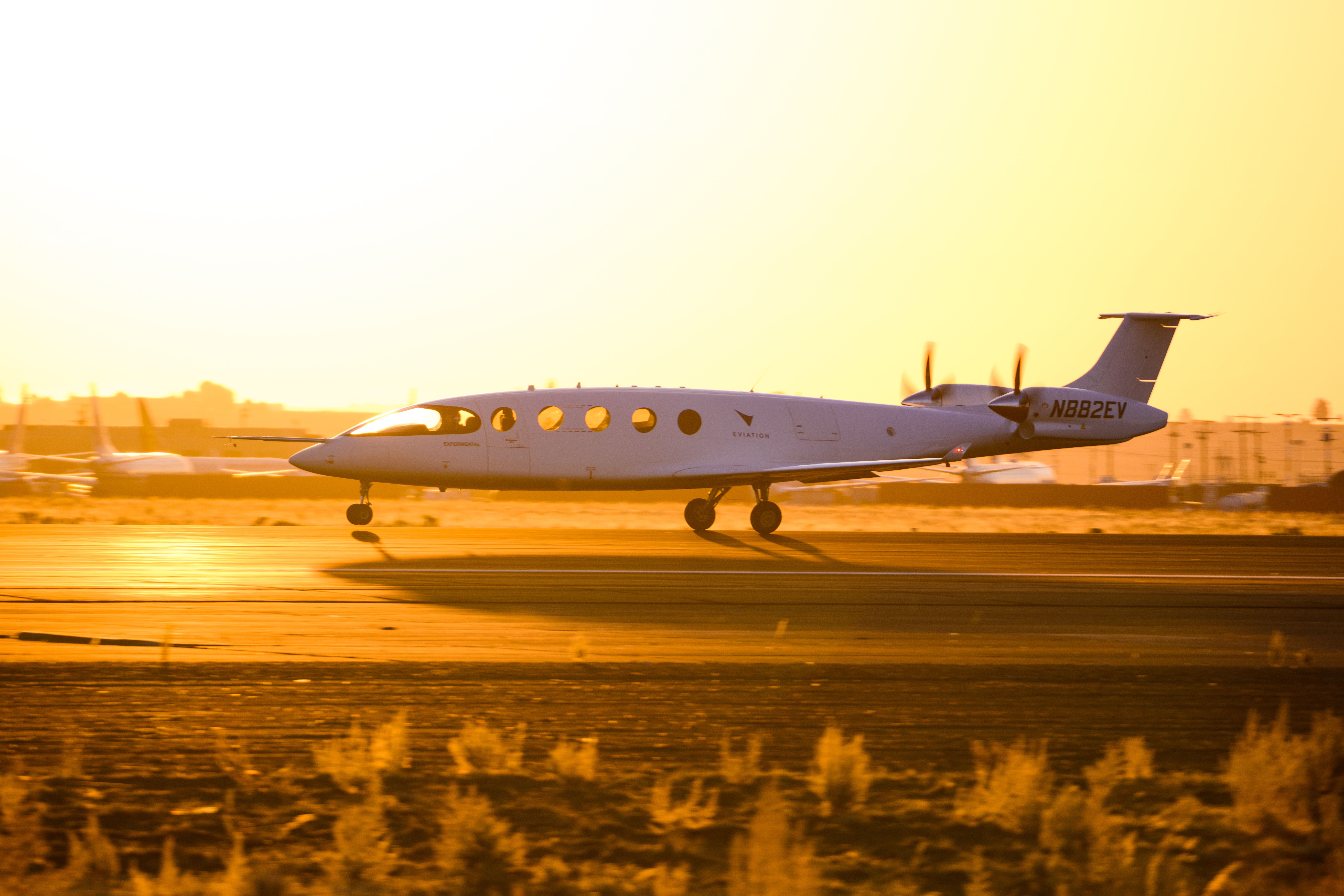 The Power Chain Efficiency Of An Electric Aircraft