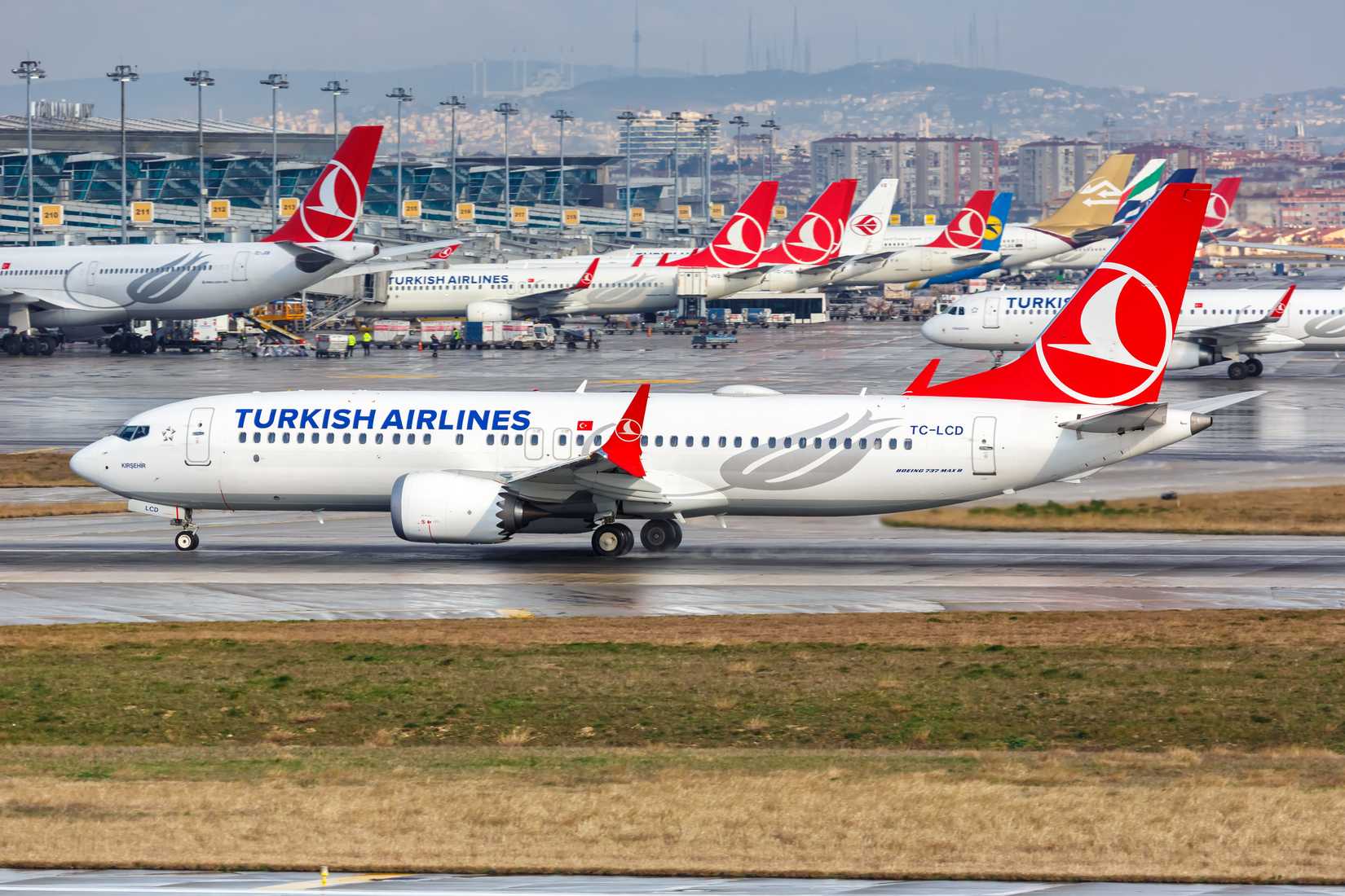 Turkish Airlines Boeing 737 MAX 8 On The Runway