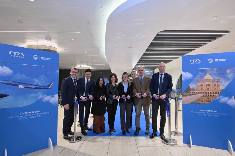 ITA Airways Inaugurates Direct Flights Between Rome & New Delhi