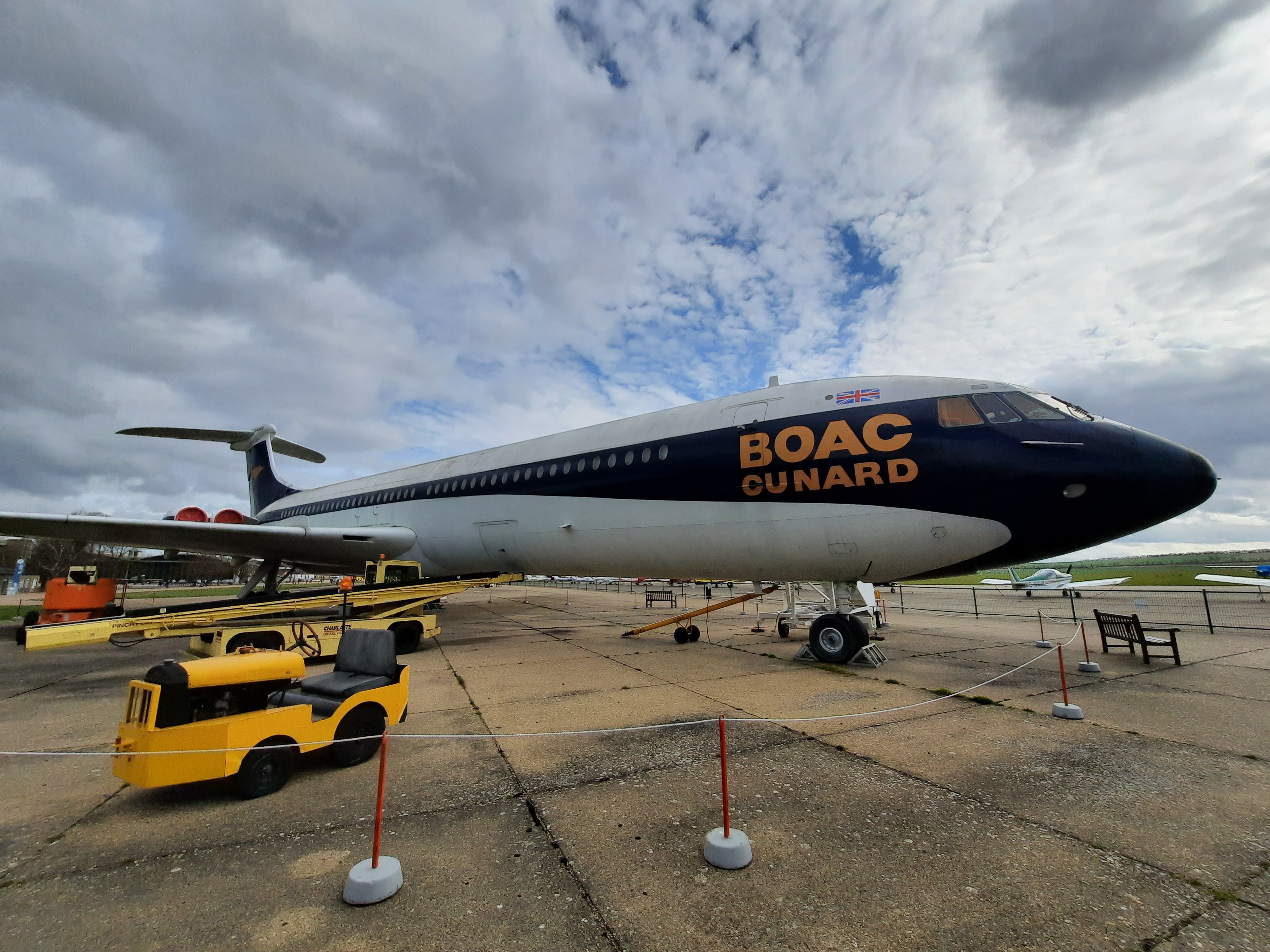 BOAC Vickers Super VC10 on display at Duxford
