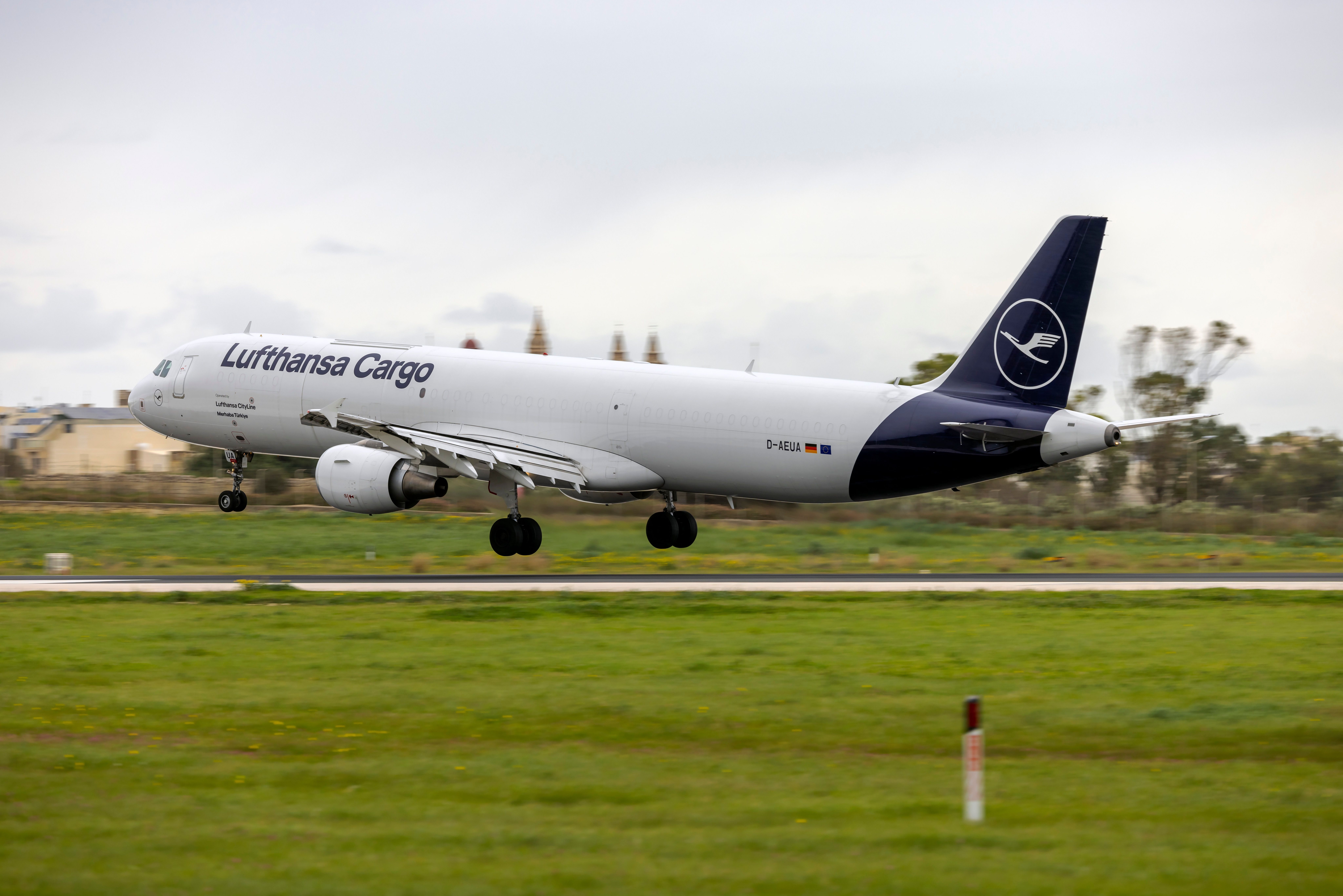 A Lufthansa Cargo aircraft 