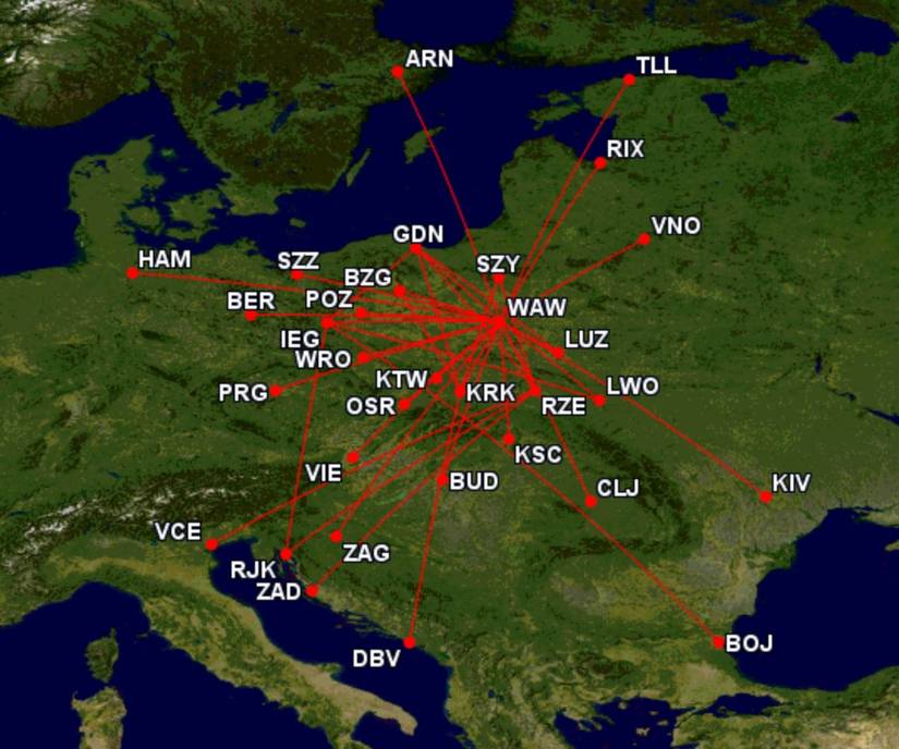 Looking Back: Where LOT Polish Airlines Flew Its Dash-8-Q400s