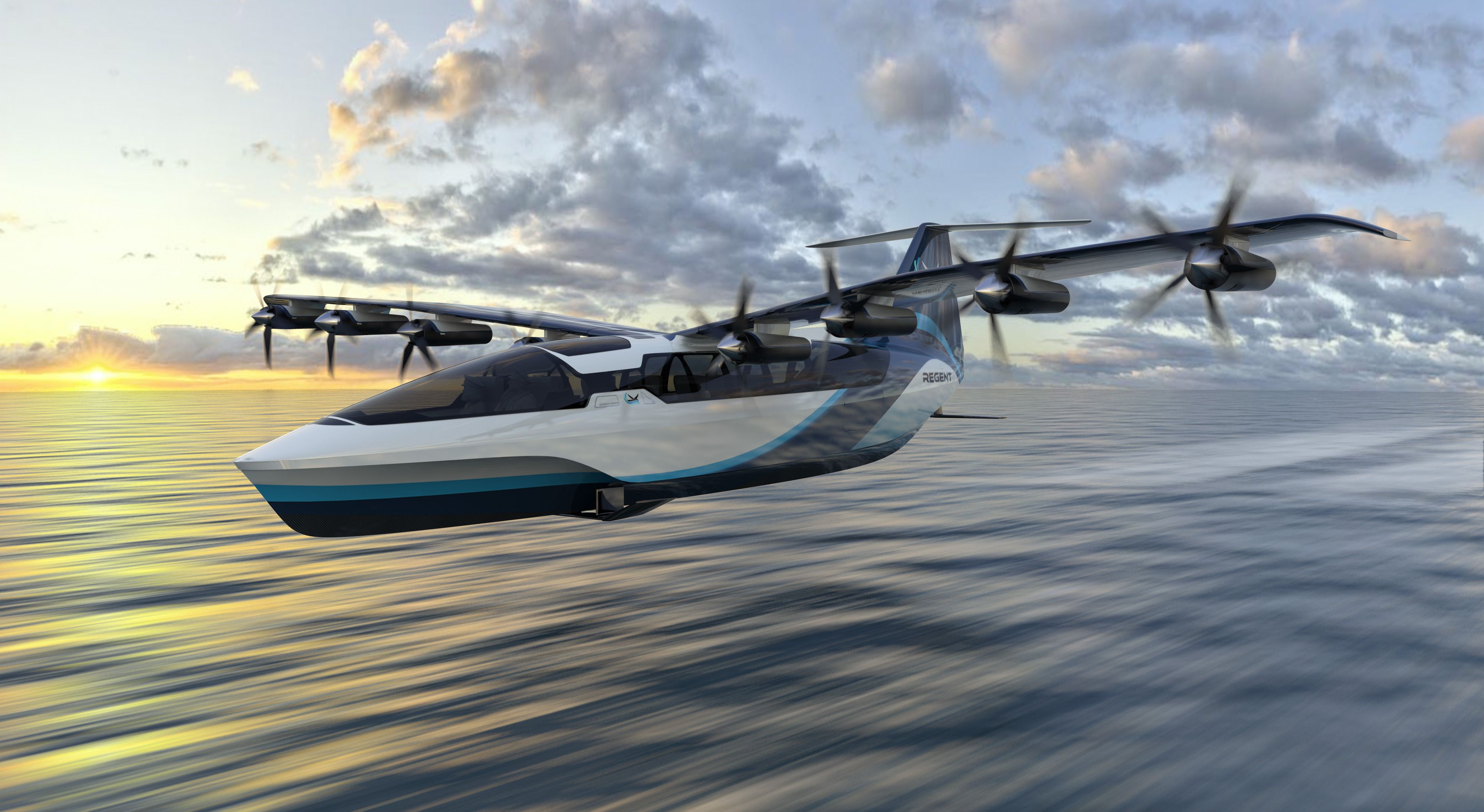 REGENT's Electric Seagliders Get Funding From Japan Airlines
