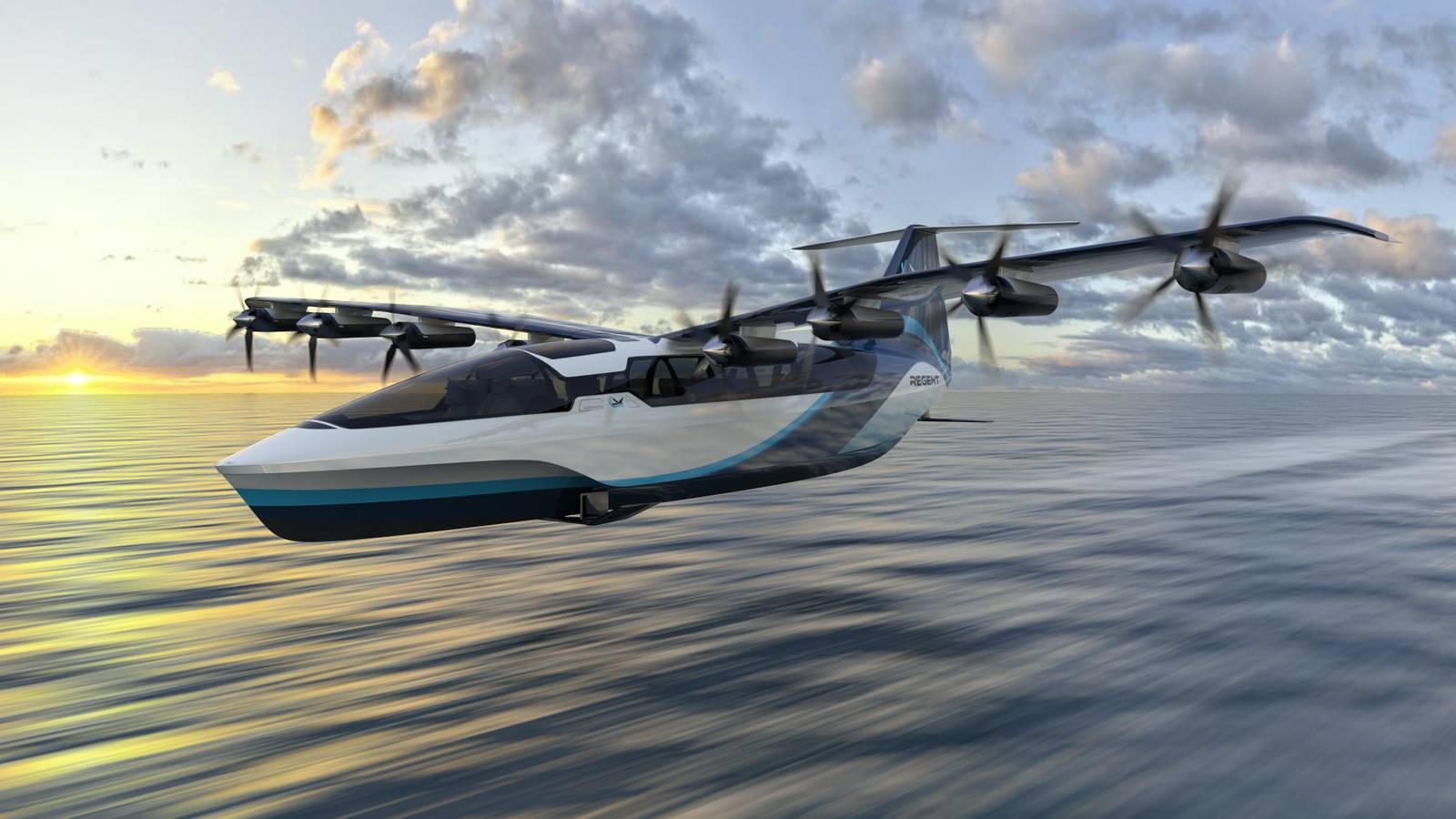 REGENT's Electric Seagliders Get Funding From Japan Airlines