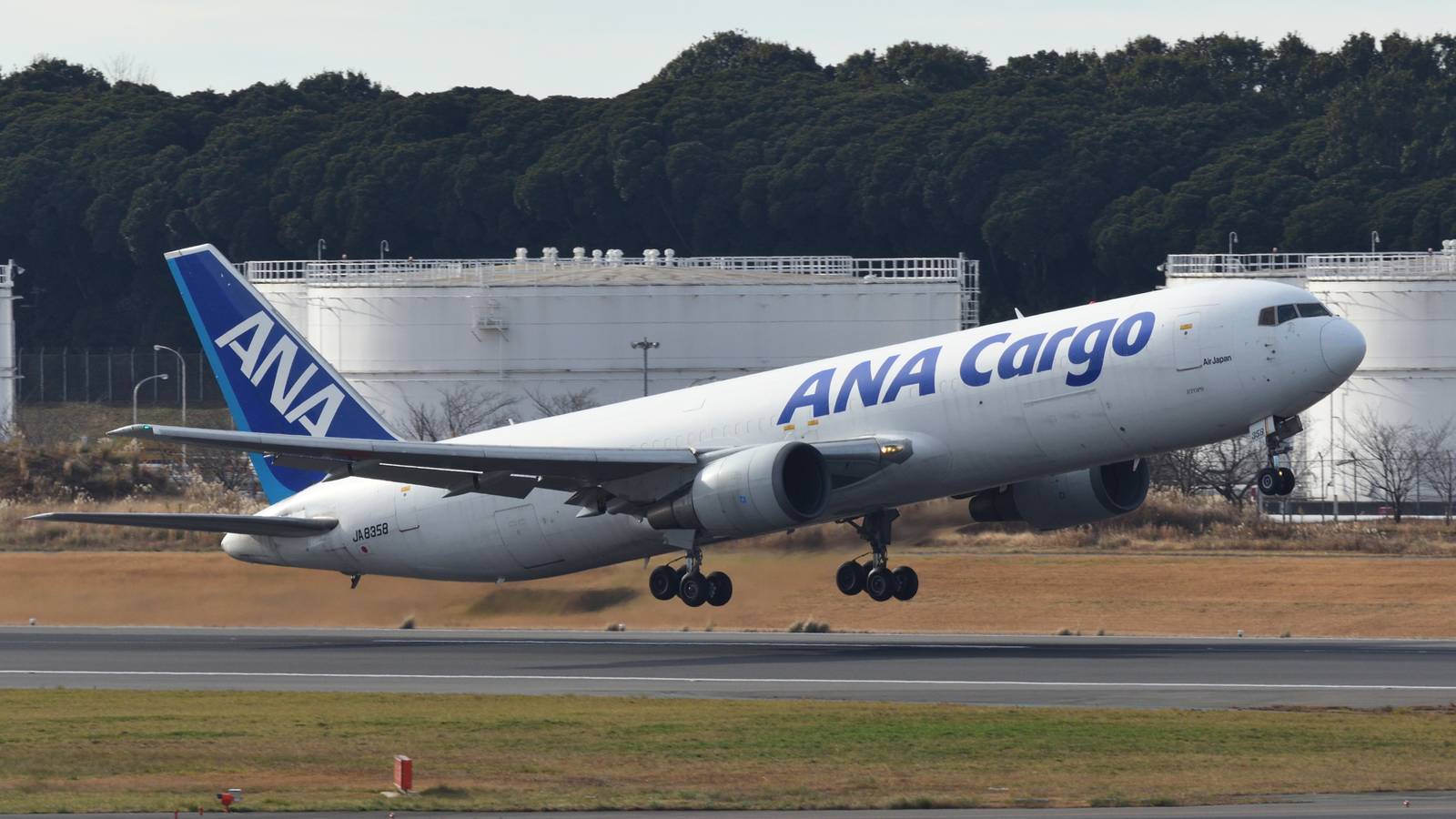 ANA Cargo Boeing 767 Damaged After Ground Vehicle Collision
