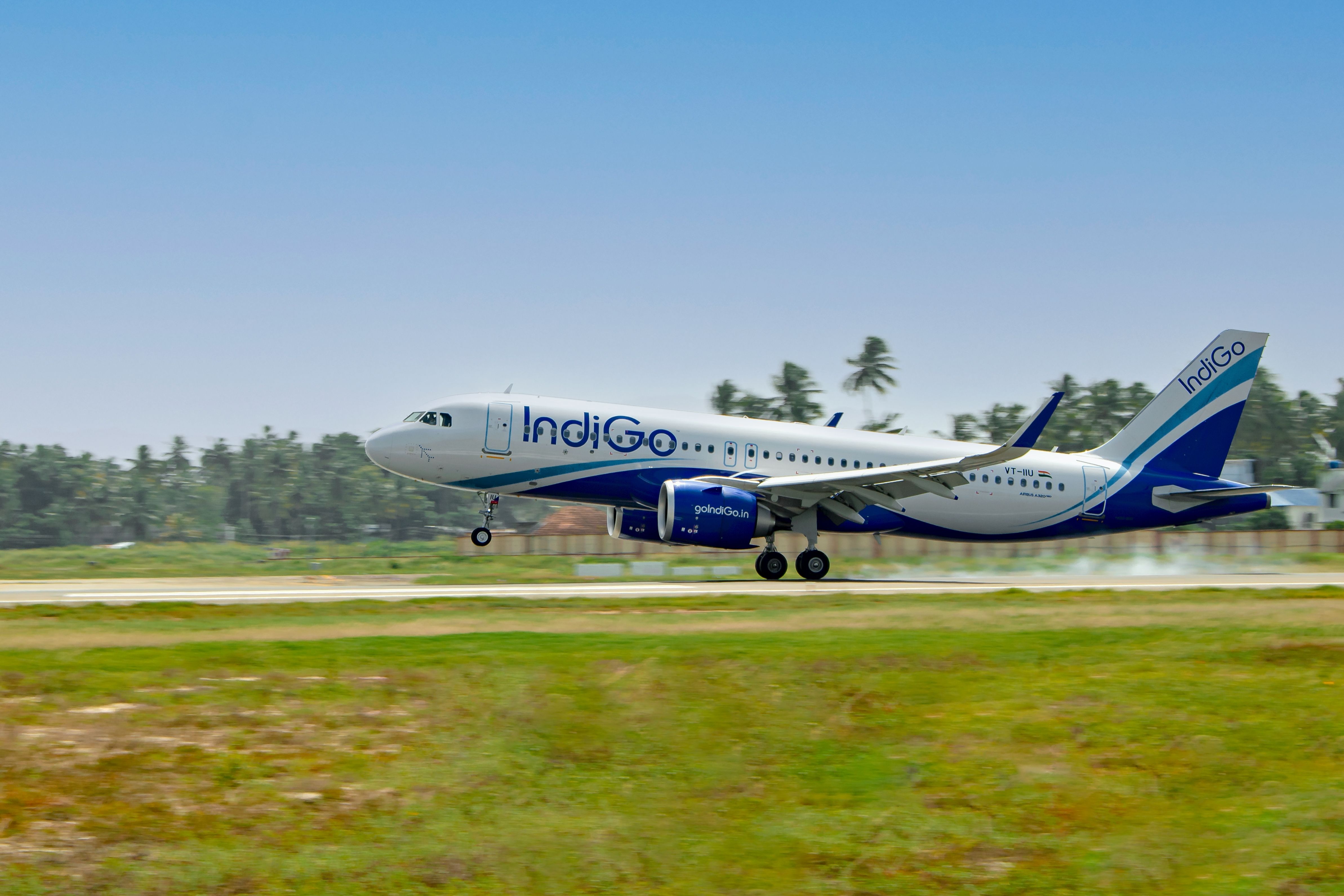 Indigo Airbus A320 Landing