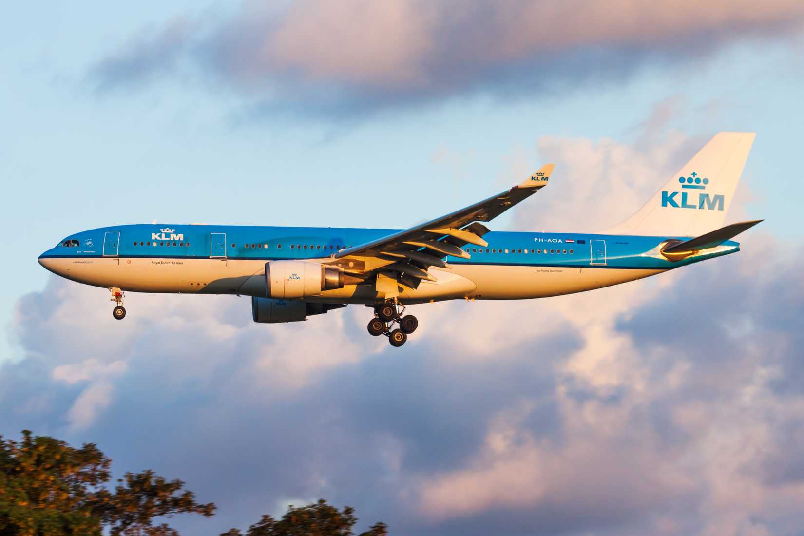 The KLM Airbus A330-203 PH-AOA at AMS in March 2016