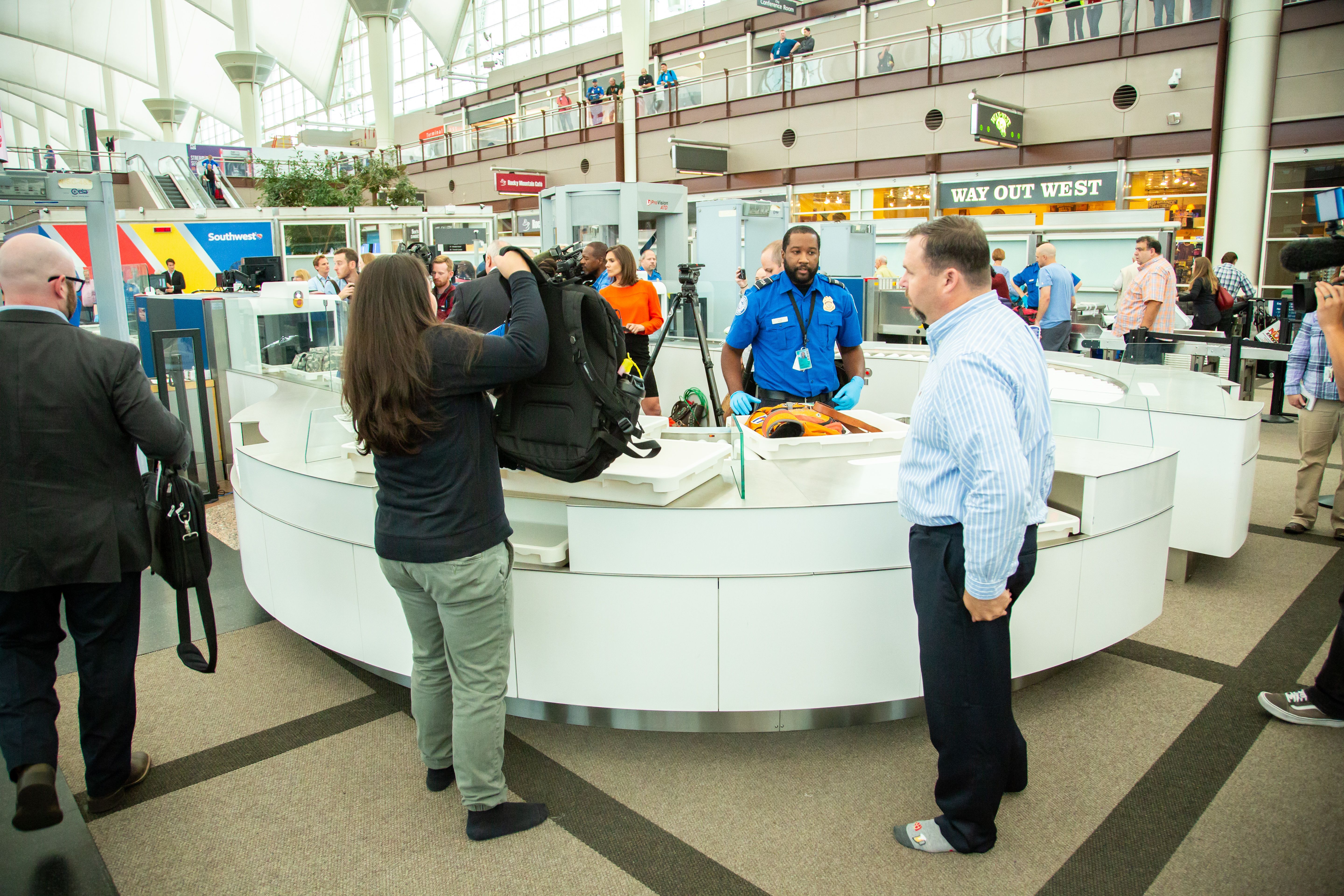 Denver International Airport Security screening