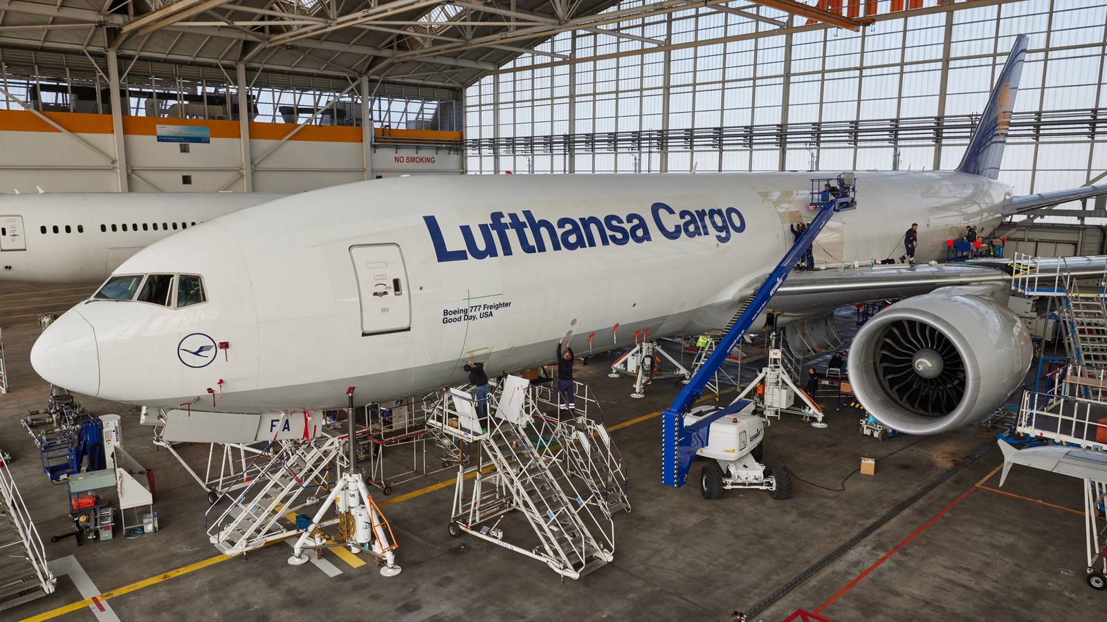 Lufthansa Cargo Is Now Flying A Boeing 777F With Shark Skin Sustainability Technology