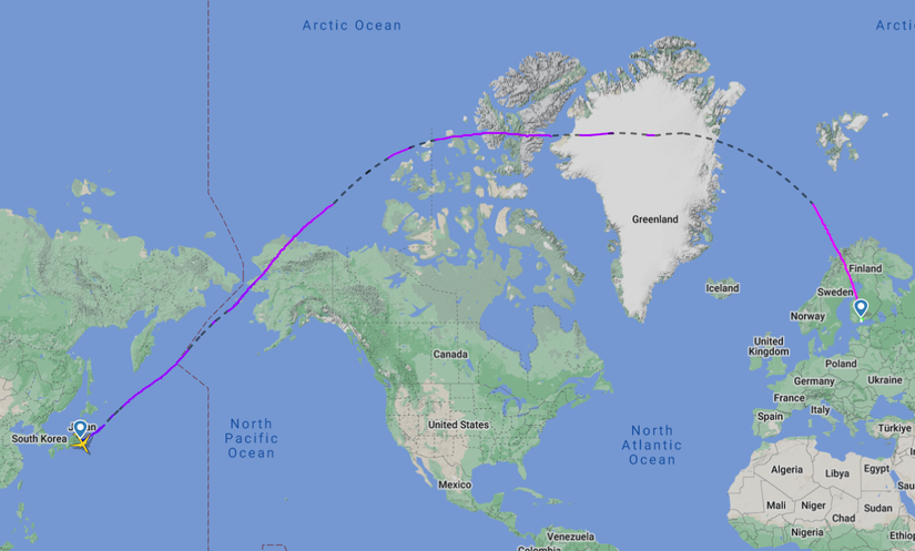 The Long Way Round? Why Flight Paths Are Curved