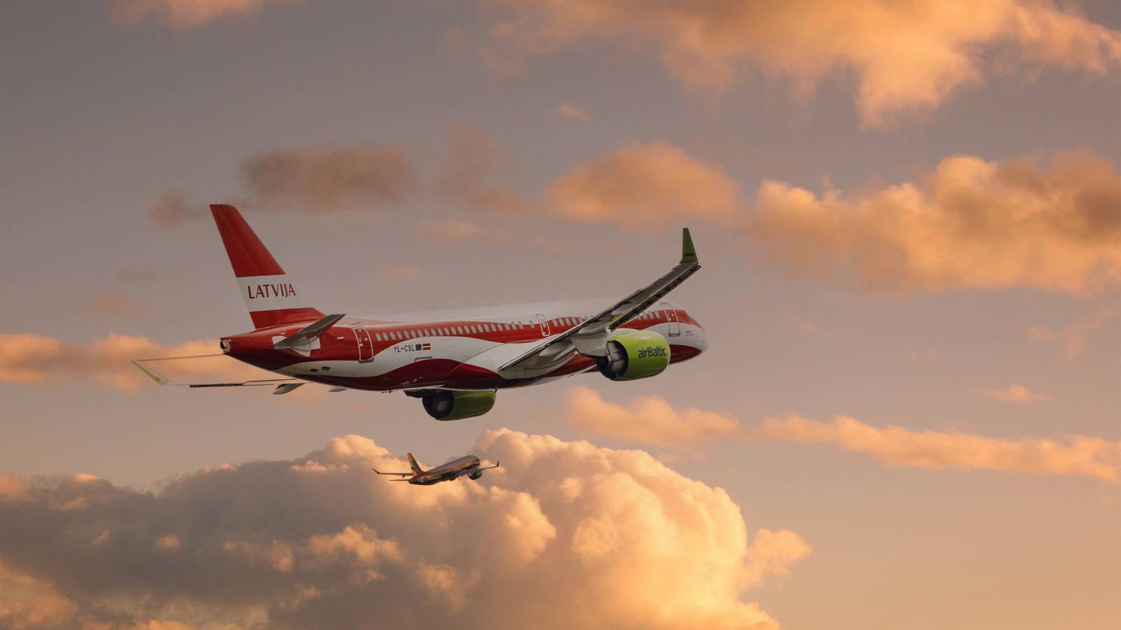 airBaltic Celebrates 40th Airbus A220 Delivery With Special Latvian Flag Livery