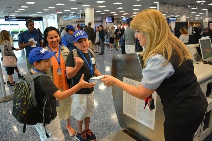 Miami & American Airlines Resume Airport Practice Tours For Special Needs Children