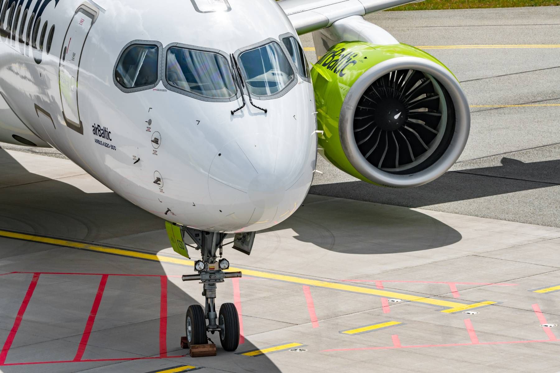 An airBaltic aircraft