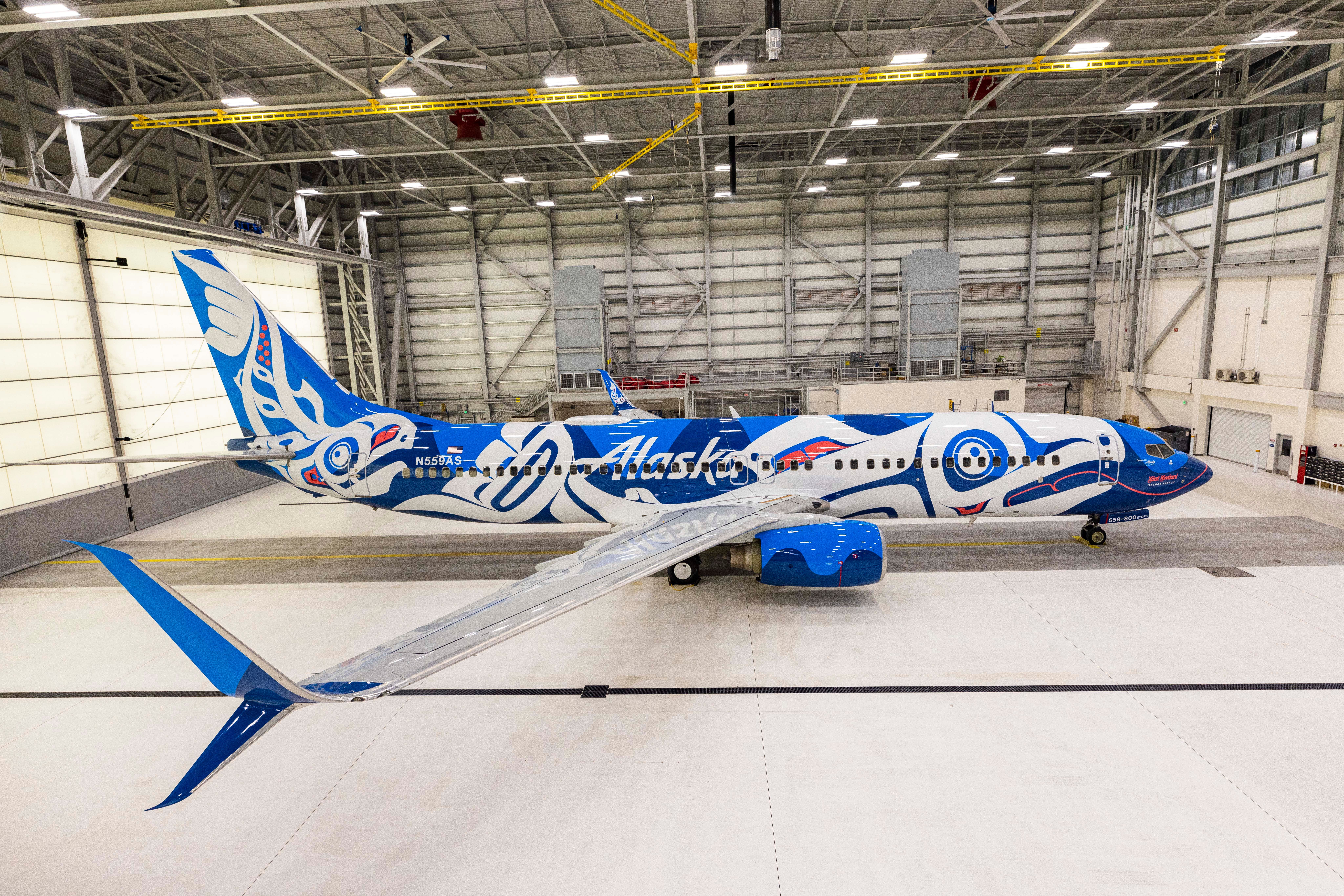 Salmon-Thirty-Salmon Livery Is Back At Alaska Airlines With An Indigenous Twist