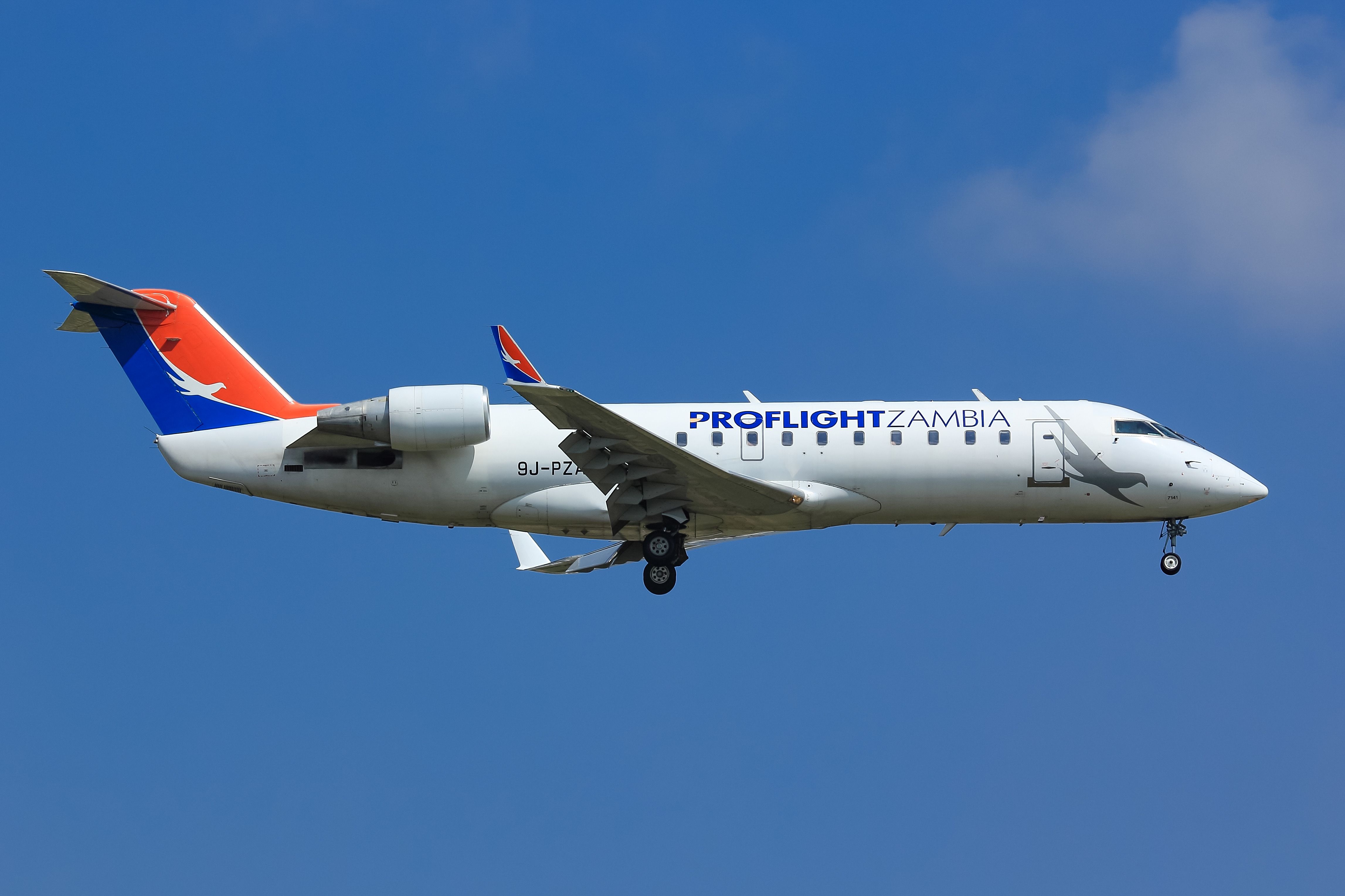 Proflight Connects Zambia’s Lusaka To Cape Town With The Bombardier CRJ