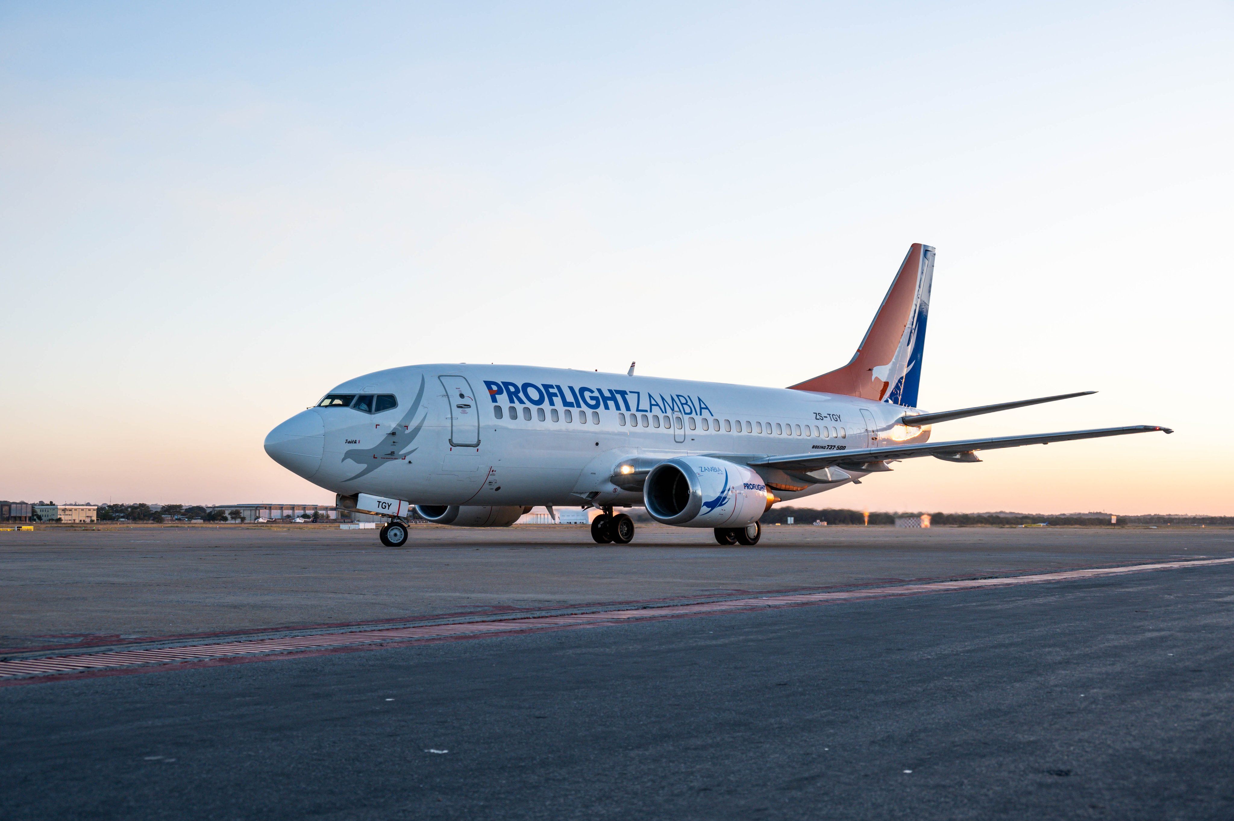 Proflight Zambia Welcomes A 31 Year Old Boeing 737-500 To Its Fleet