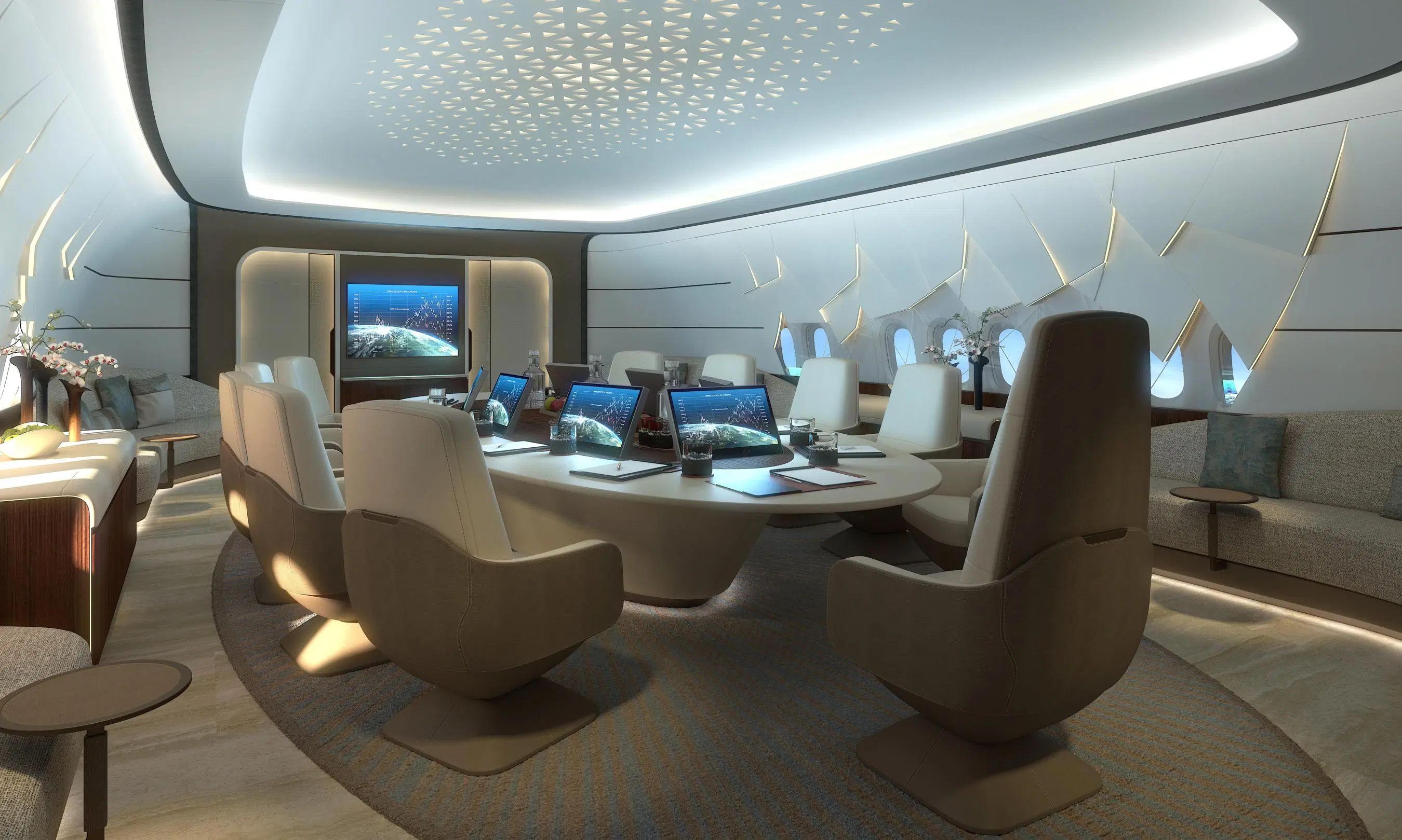 Cool: Lufthansa Technik Shows Off Boeing 777X Business Jet Interior Concept