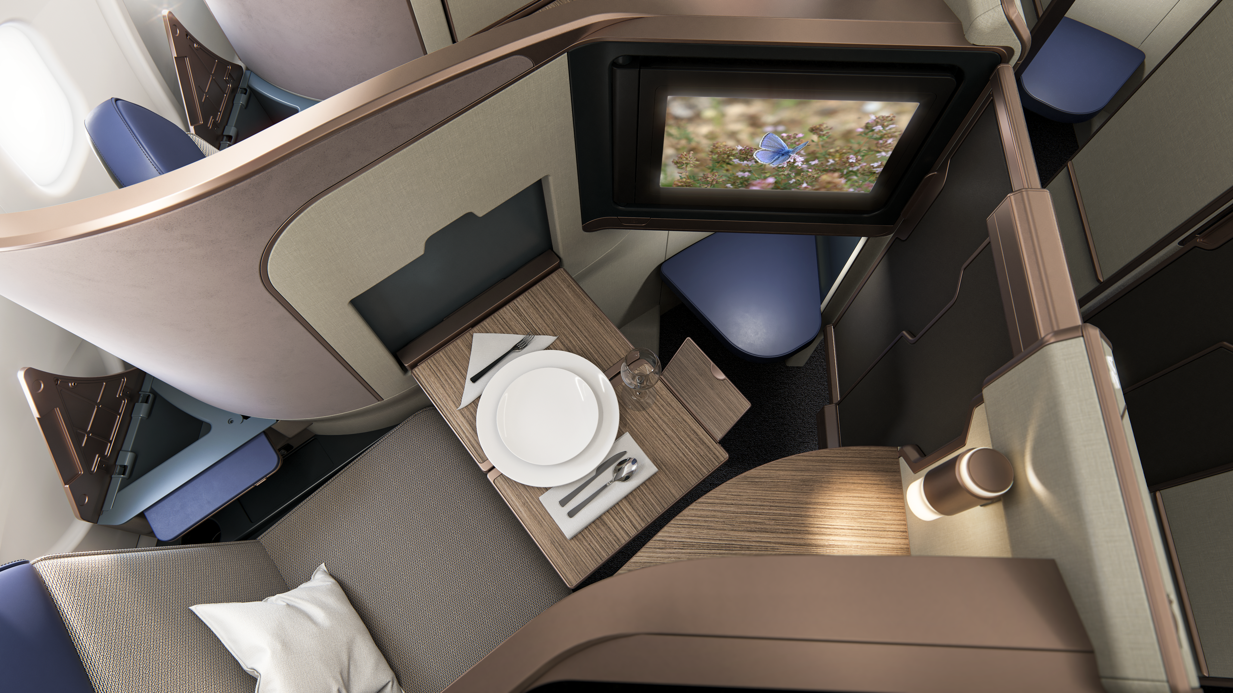 Collins Launches Aurora Narrowbody Lie-Flat Business Class Product