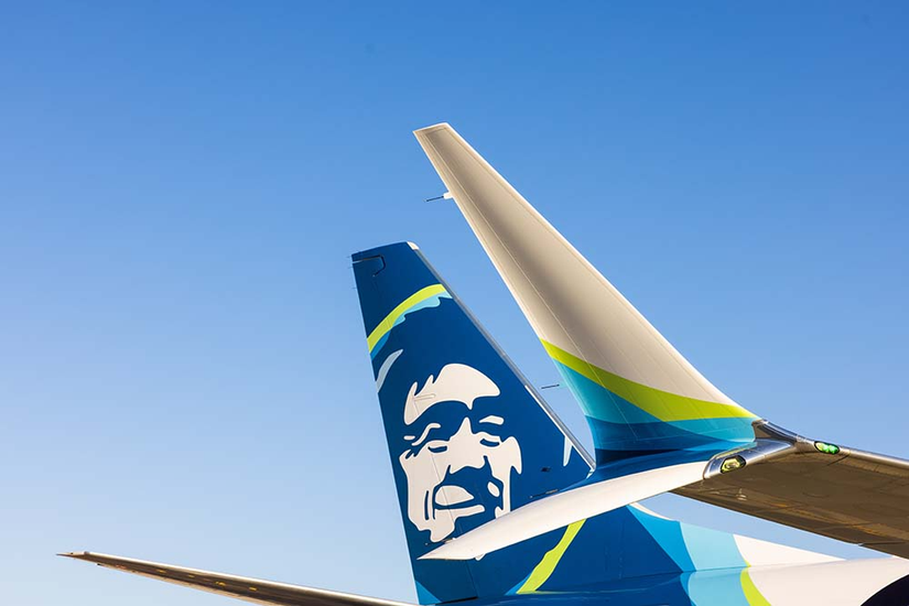 Alaska Airlines 737 MAX Tail and Winglet