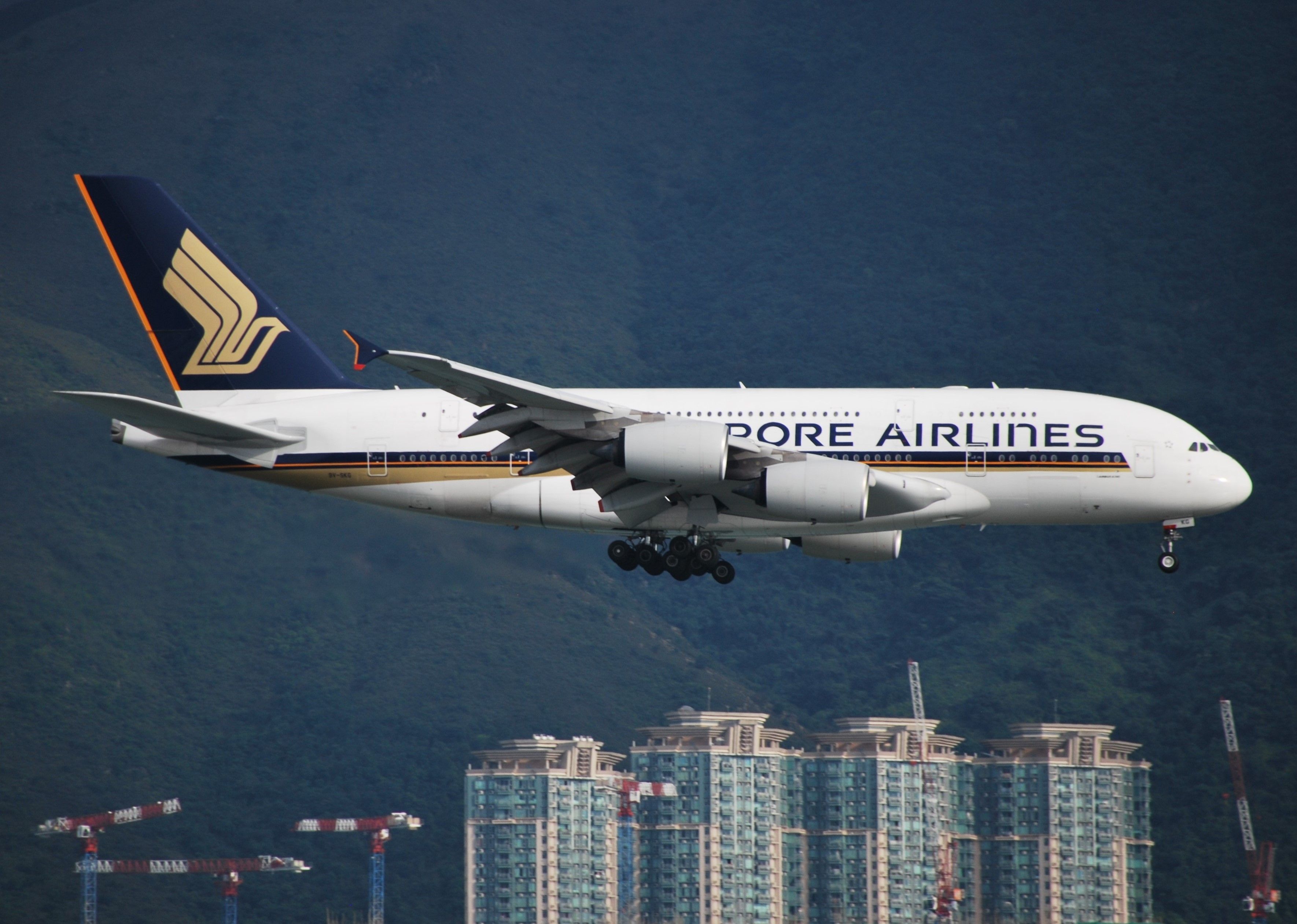 2/6 NEW!! Air.bus A380 1/150 約50cm ◢a380／Airbus／ダイキャスト新品50cm