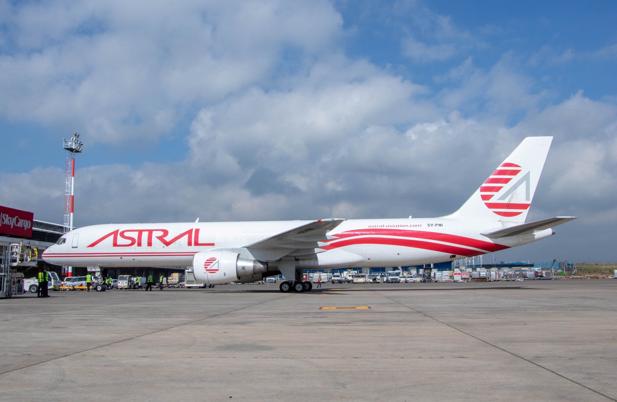 Astral Aviation Boeing 757F Operates Nairobi’s 1st Direct Cargo Service To Tel Aviv