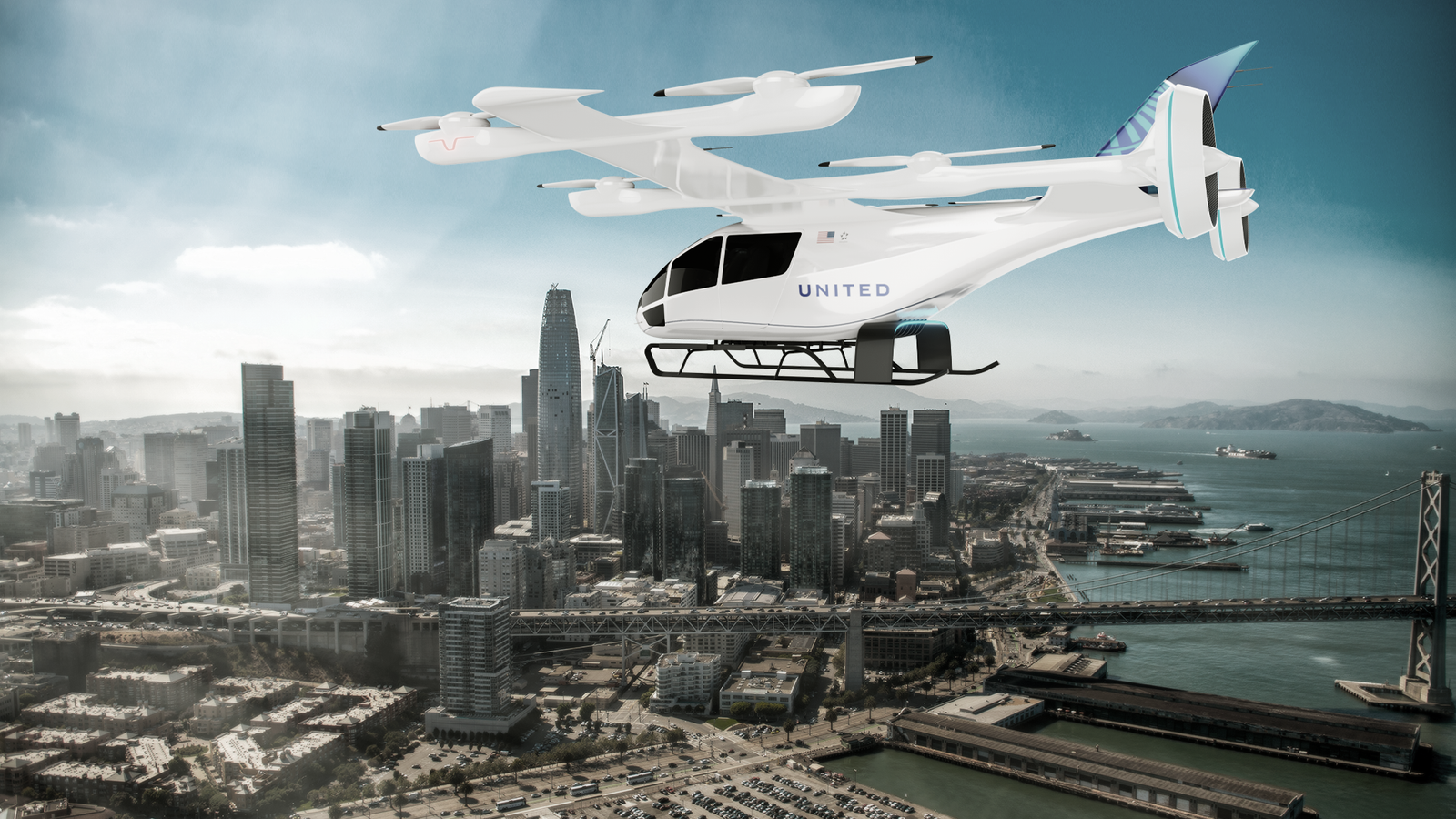 United Airlines Choses San Francisco As Its eVTOL Launch City