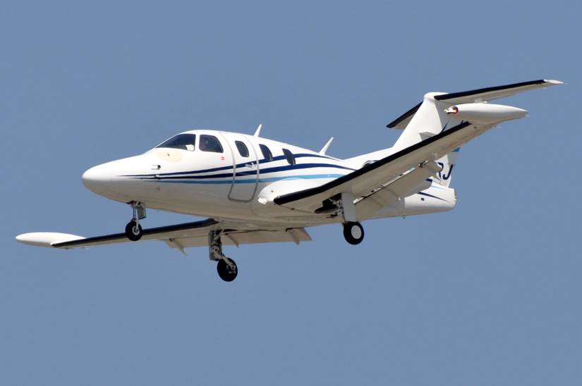 An Eclipse 550 flying in the sky.