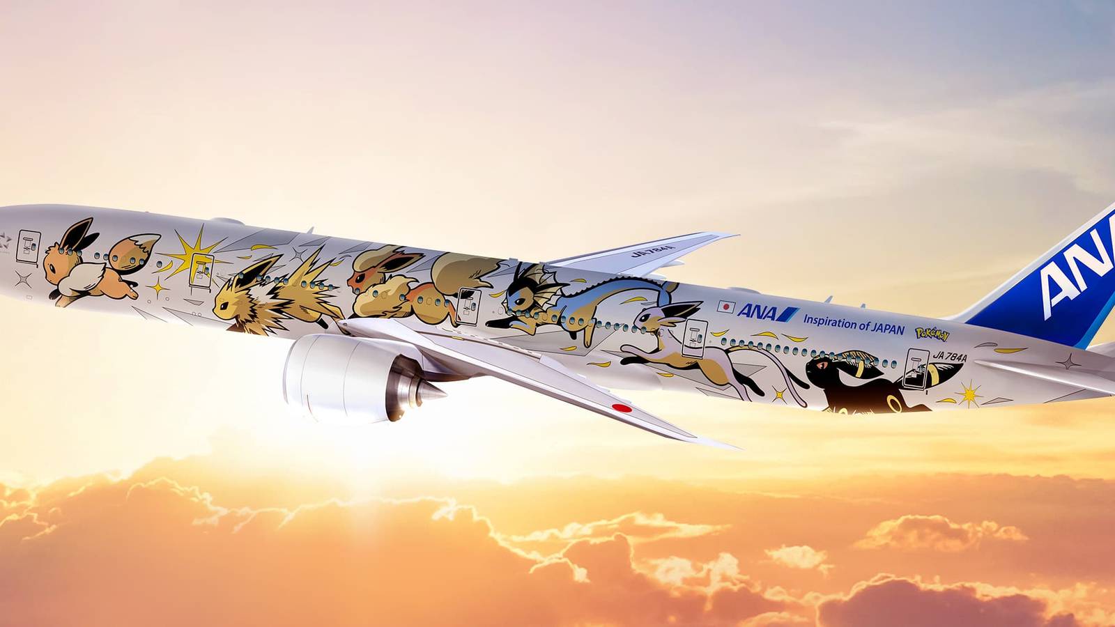 ANA Will Fly Its Eevee Liveried Boeing 777 To London Next Month ANA Will Fly Its Eevee Liveried Boeing 777 To London Next Month