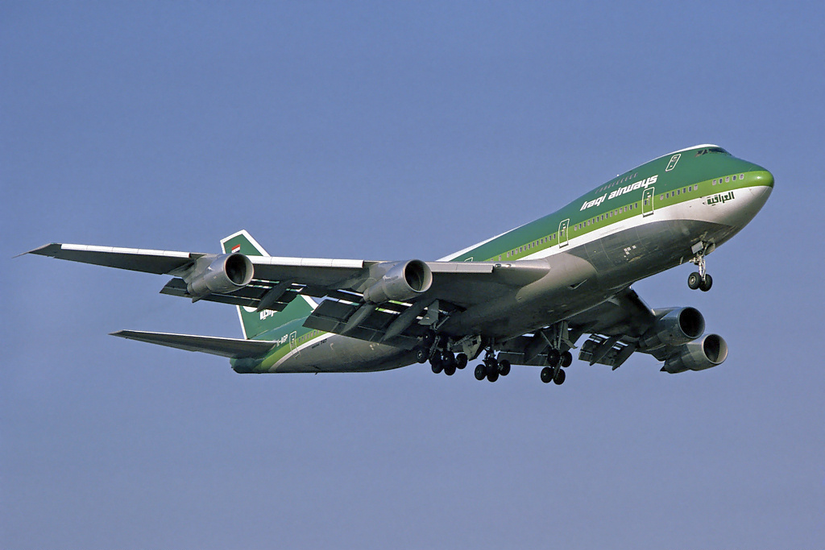 イラク航空 Iraqi Airways Boeing 747-400モデルプレー Iraq Airways Boeing 747 Airplane Model (1/160 Scale - 47CM