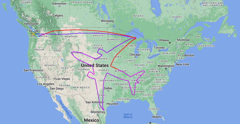 The Most Impressive Pictures Drawn Using Flight Paths