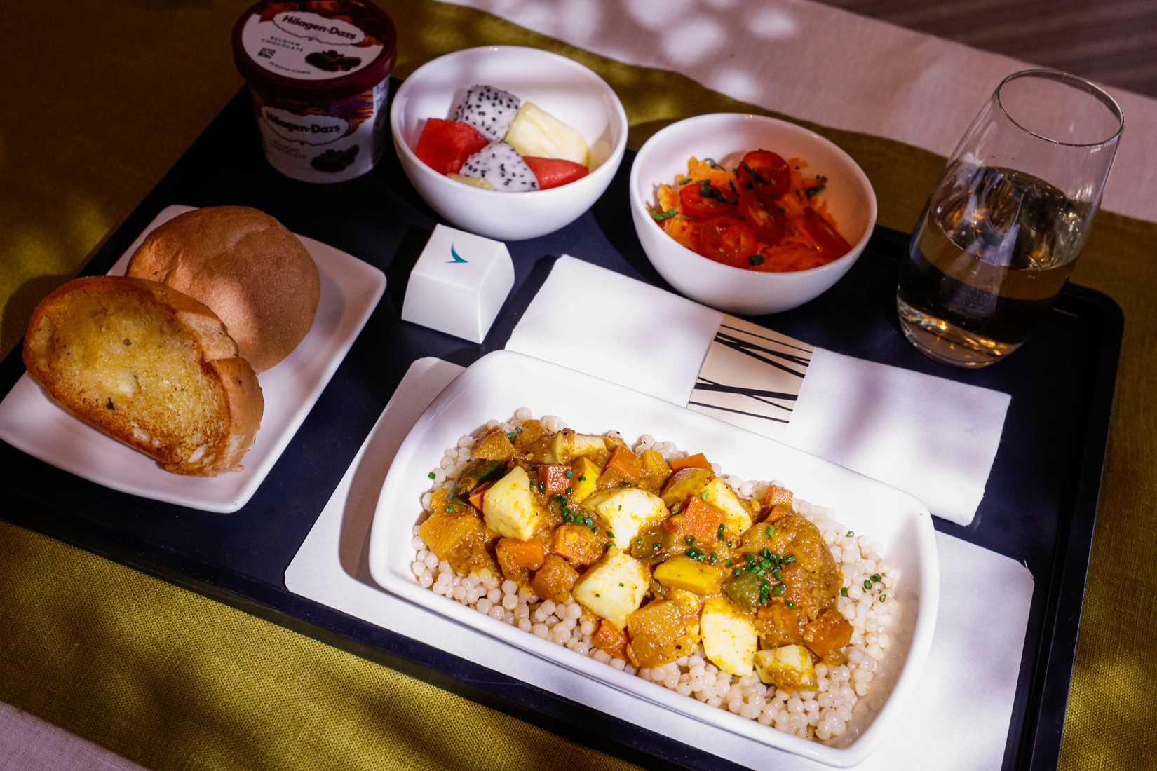 Cathay Pacific Premium Economy Meal