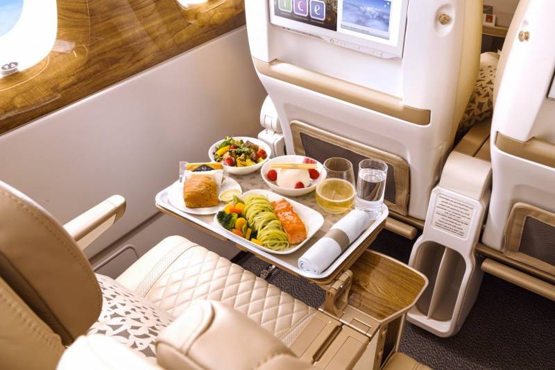 Emirates premium economy seat