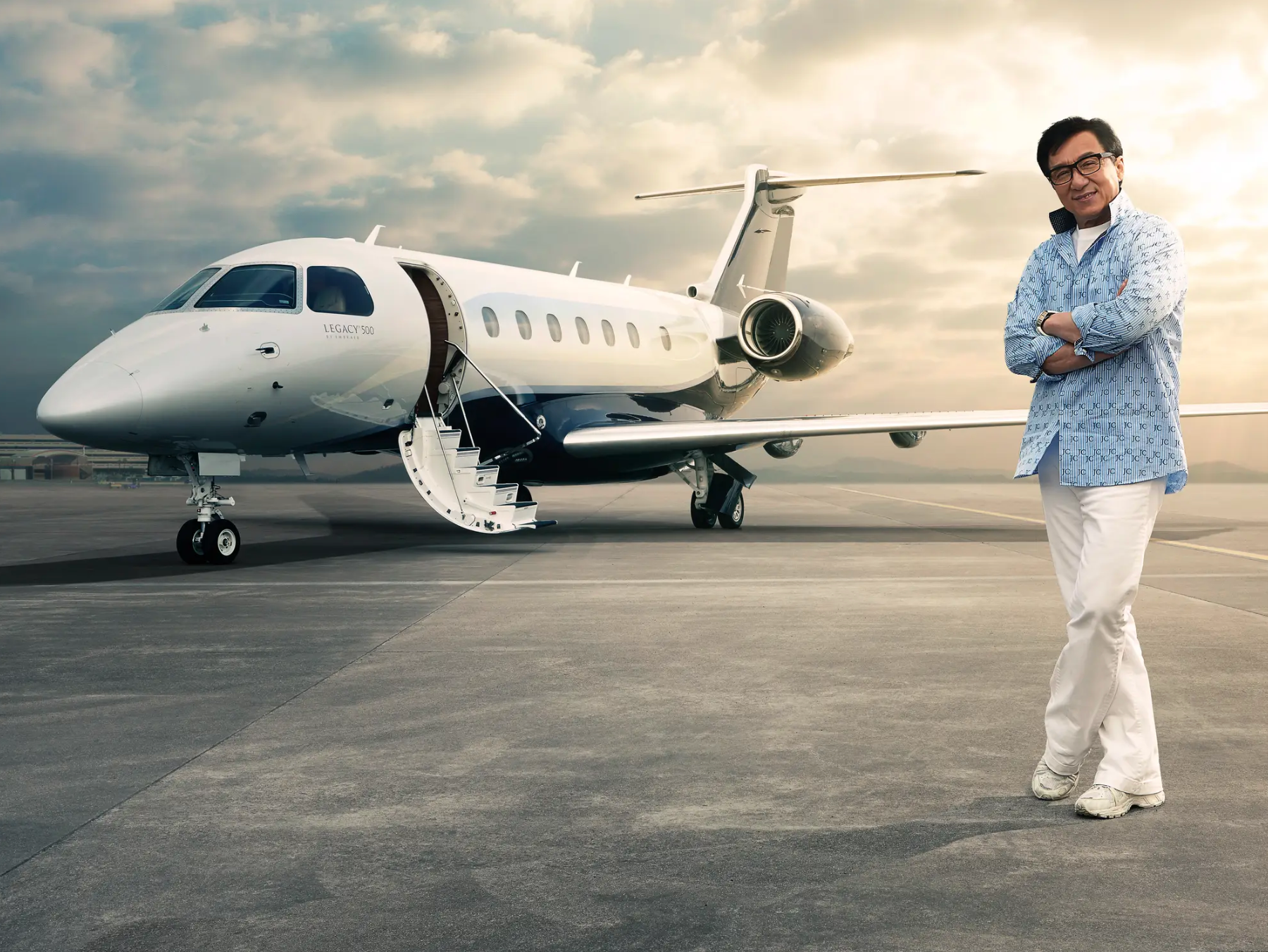Inside Jackie Chan's $20m Embraer Legacy Private Jet