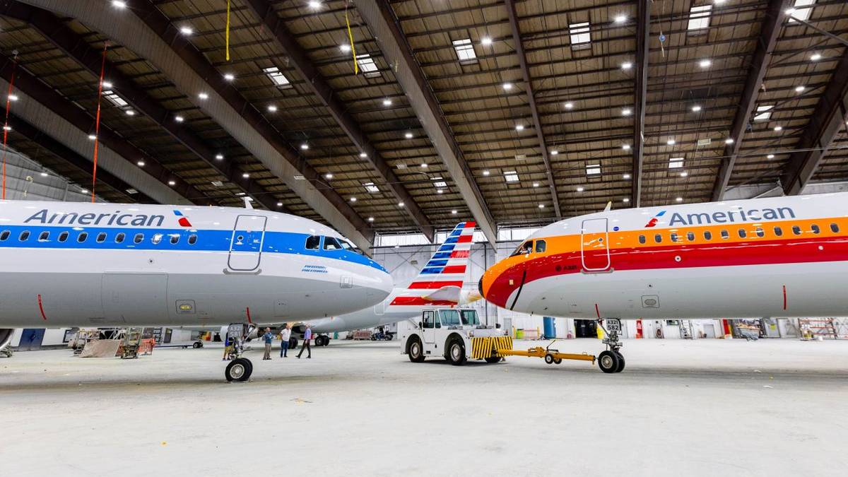 American Airlines Unveils Newly Painted PSA And Piedmont Liveries On Airbus A321s
