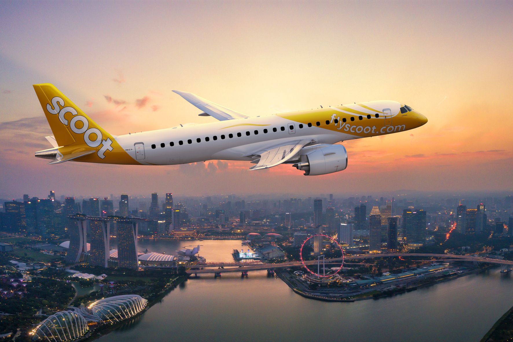 Embraer And Scoot Sign E190-E2 Pool Program Agreement