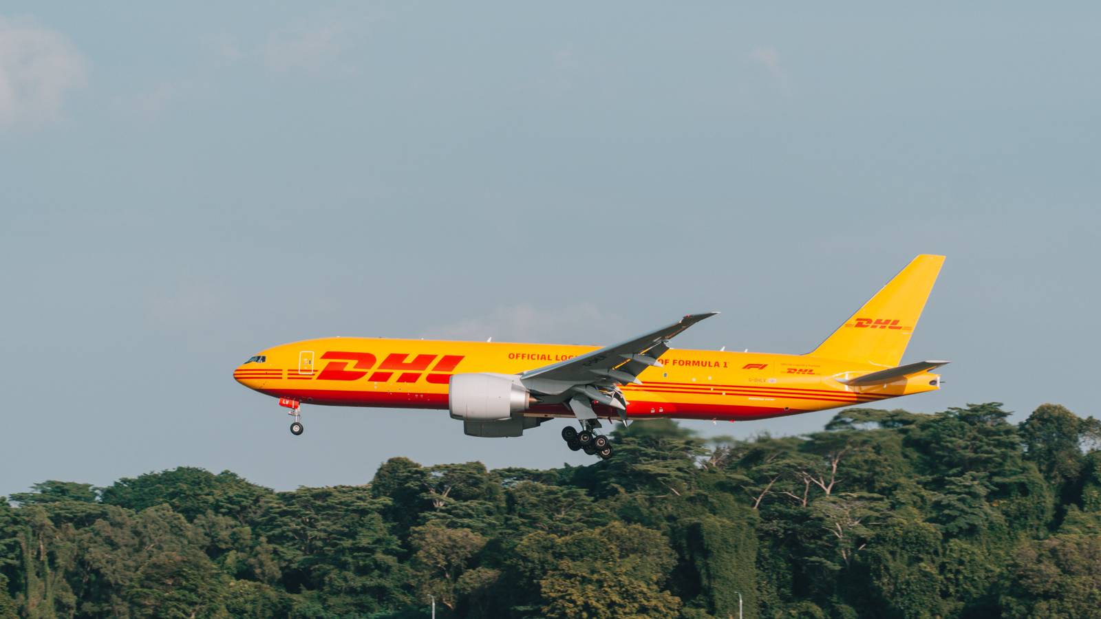 DHL Unveils New Formula 1 Livery On Boeing 777