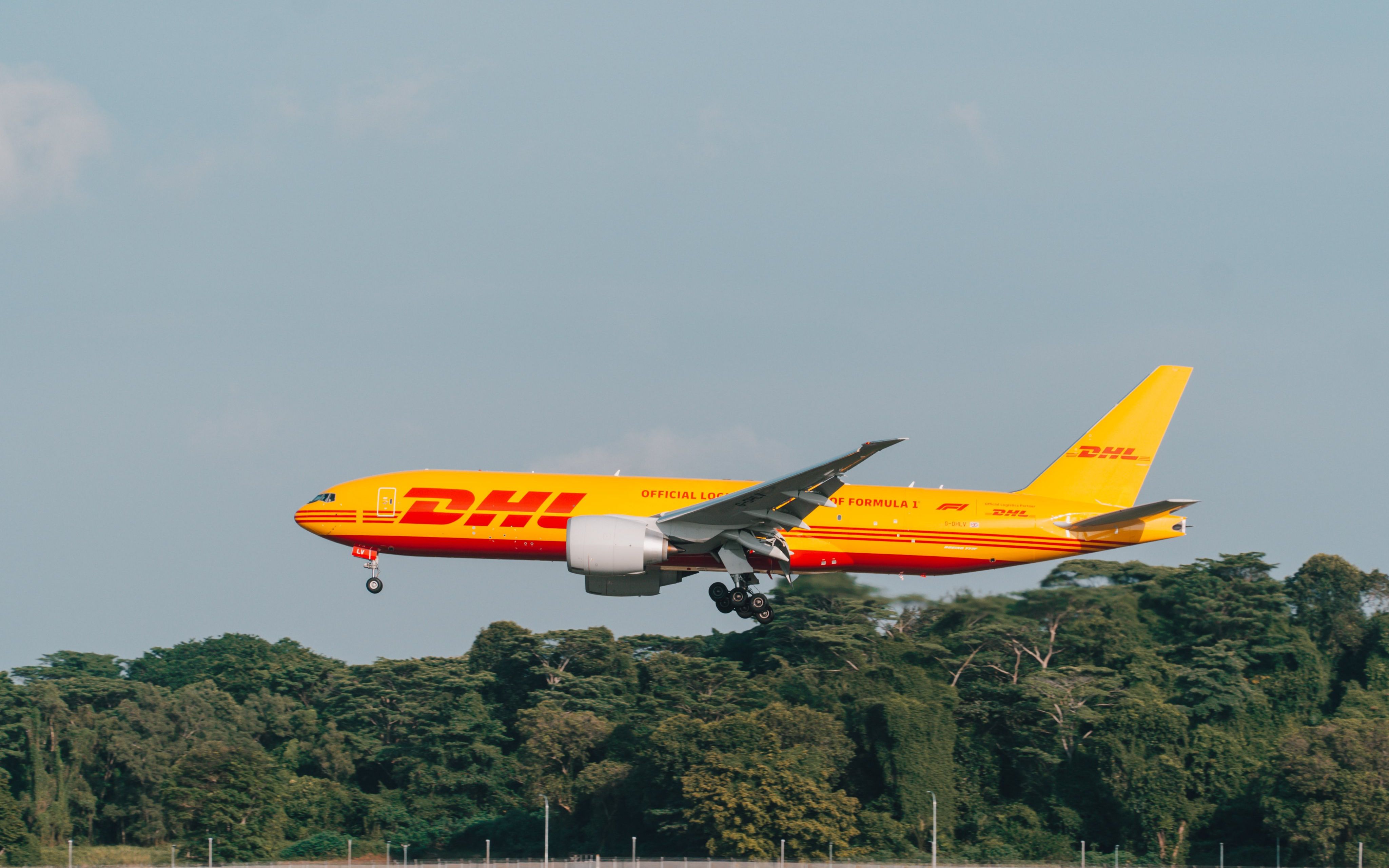 DHL Unveils New Formula 1 Livery On Boeing 777