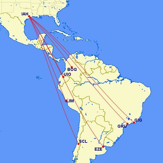 examined-united-airlines-latin-american-route-network-out-of-houston