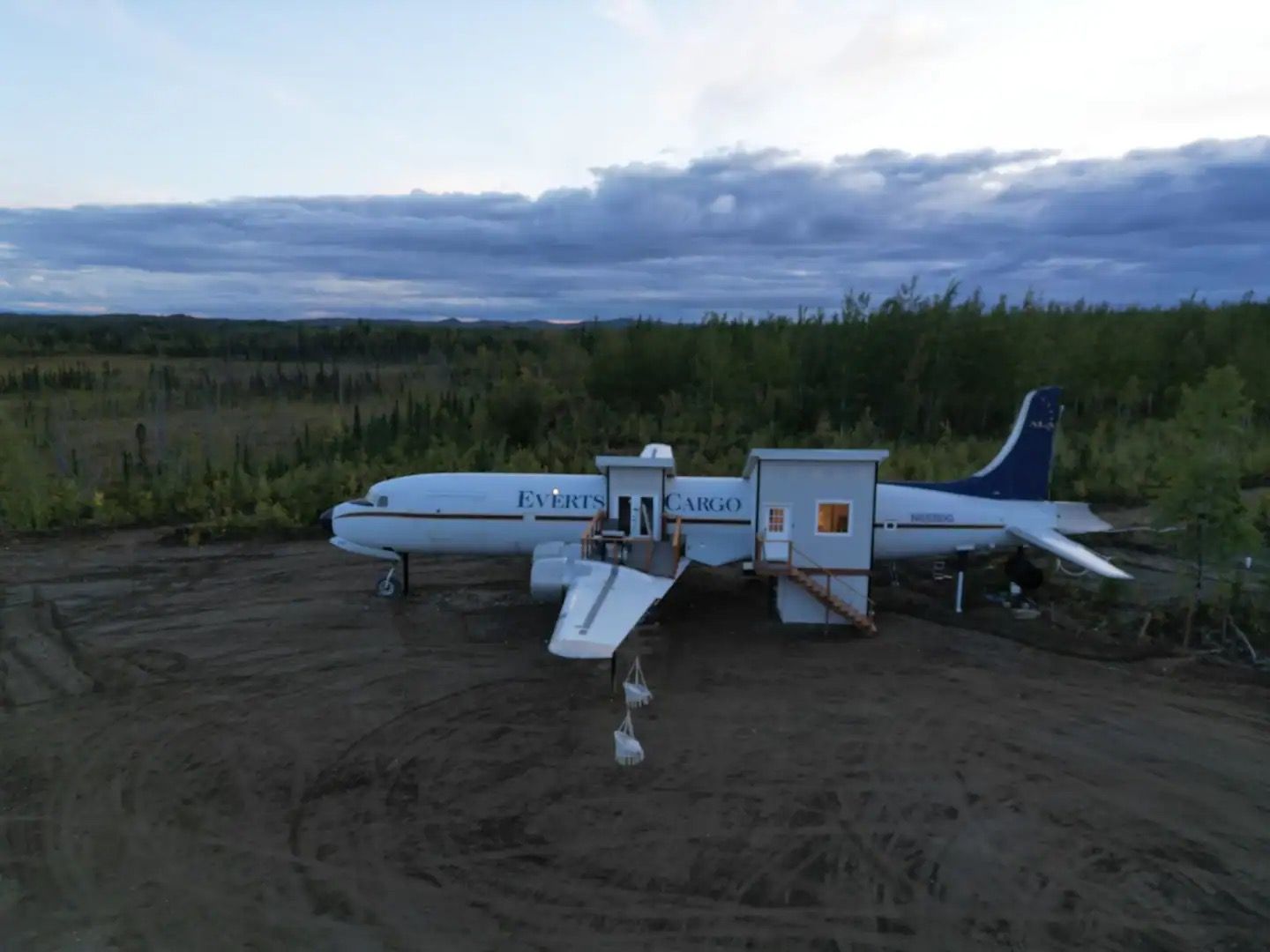 DC-6 airplane home in alaska
