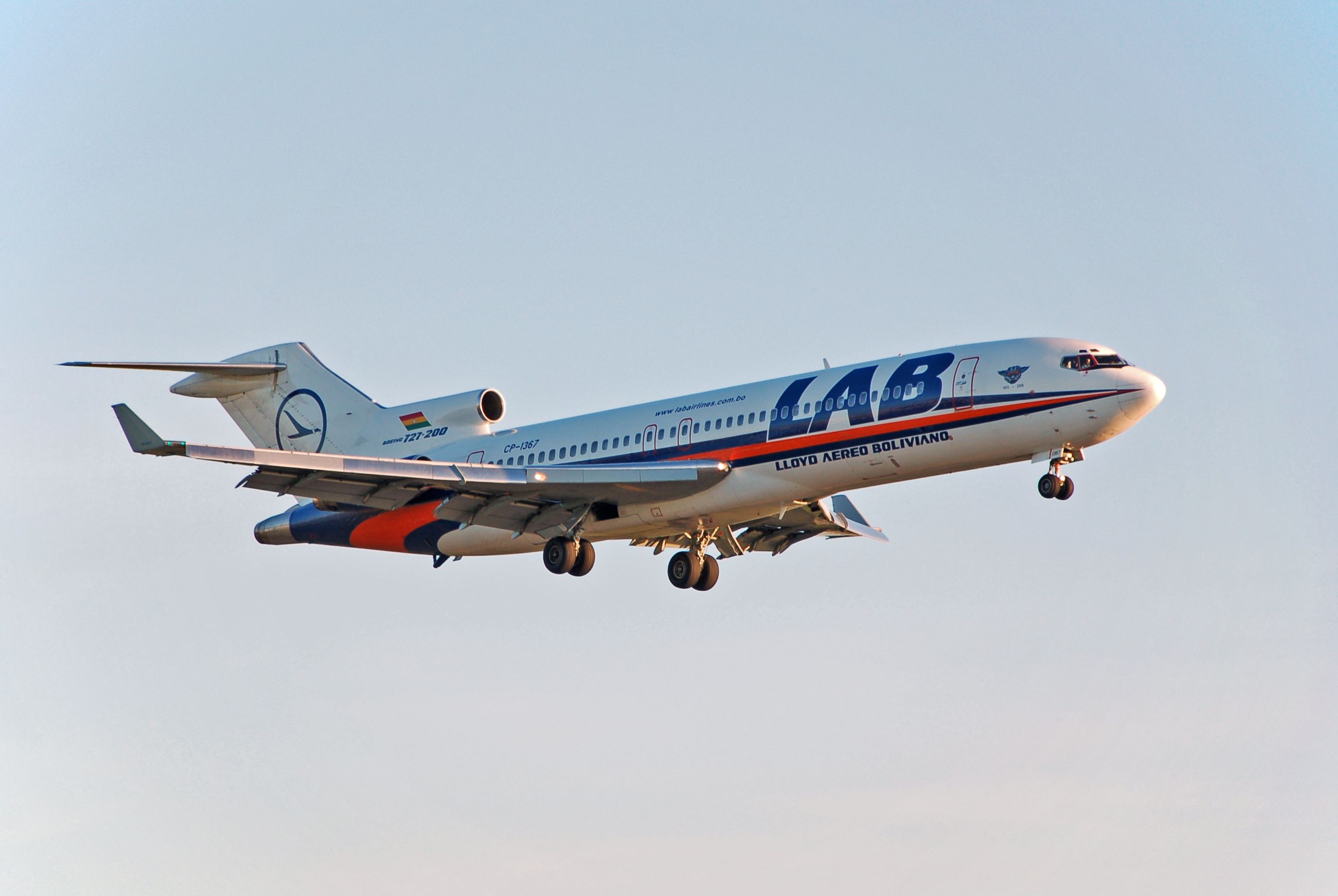 AeroClasics1/400 LLOYD　AEREO　BOLIVIANO 1/400 LAB LLOYD AREO BOLIVIANO BOEING 727-100 1970'S COLORS