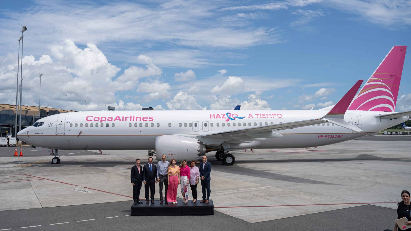 Copa Airlines Unveils New Boeing 737 MAX Livery To Highlight Breast Cancer Awareness