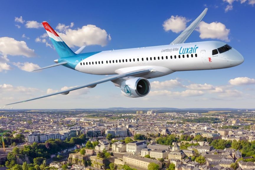Luxembourg's Luxair Orders Up To 9 Embraer E195-E2s