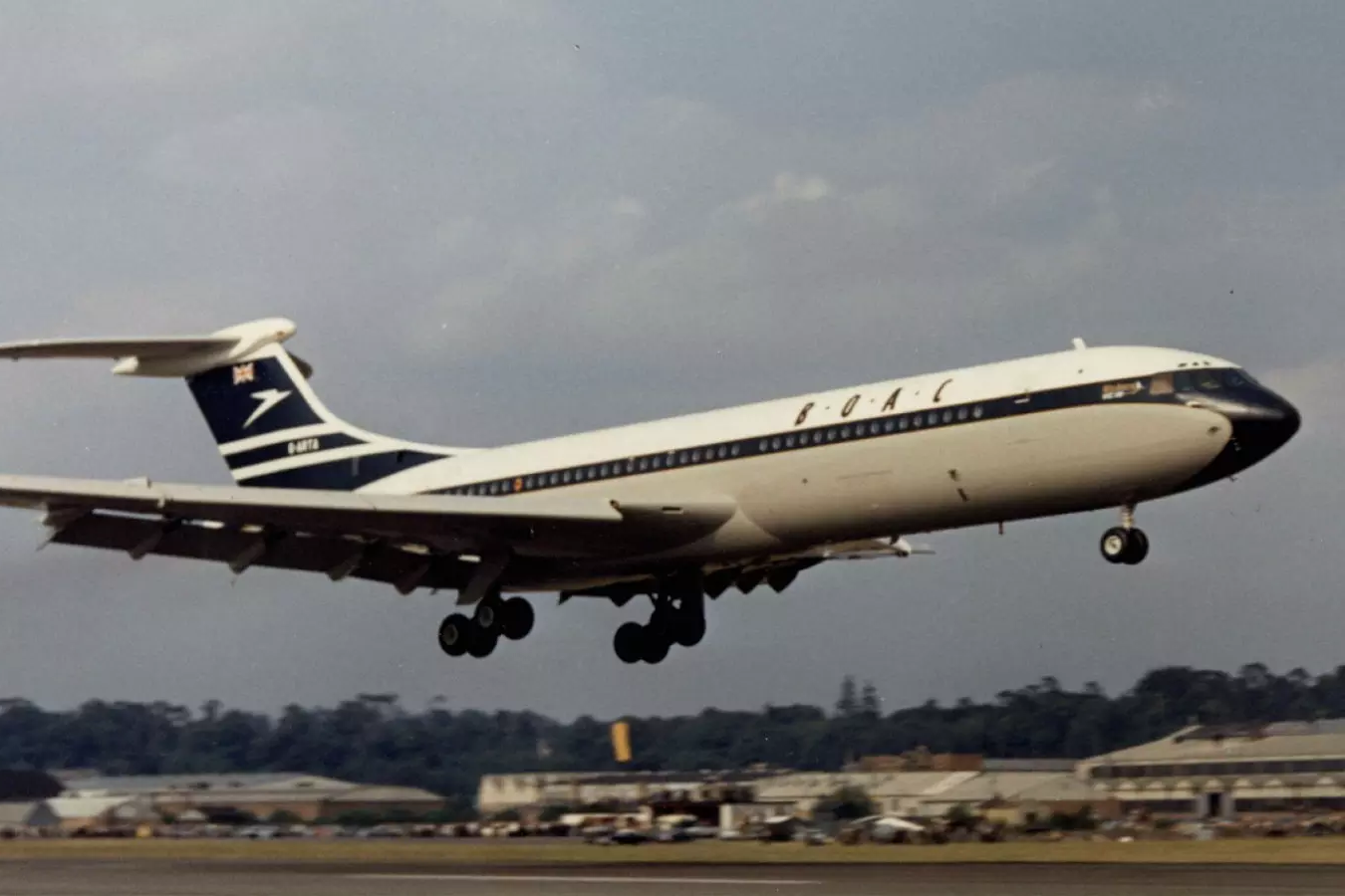 Vickers VC10 (G-ARTA) taking off at Weybridge 29-06-1962