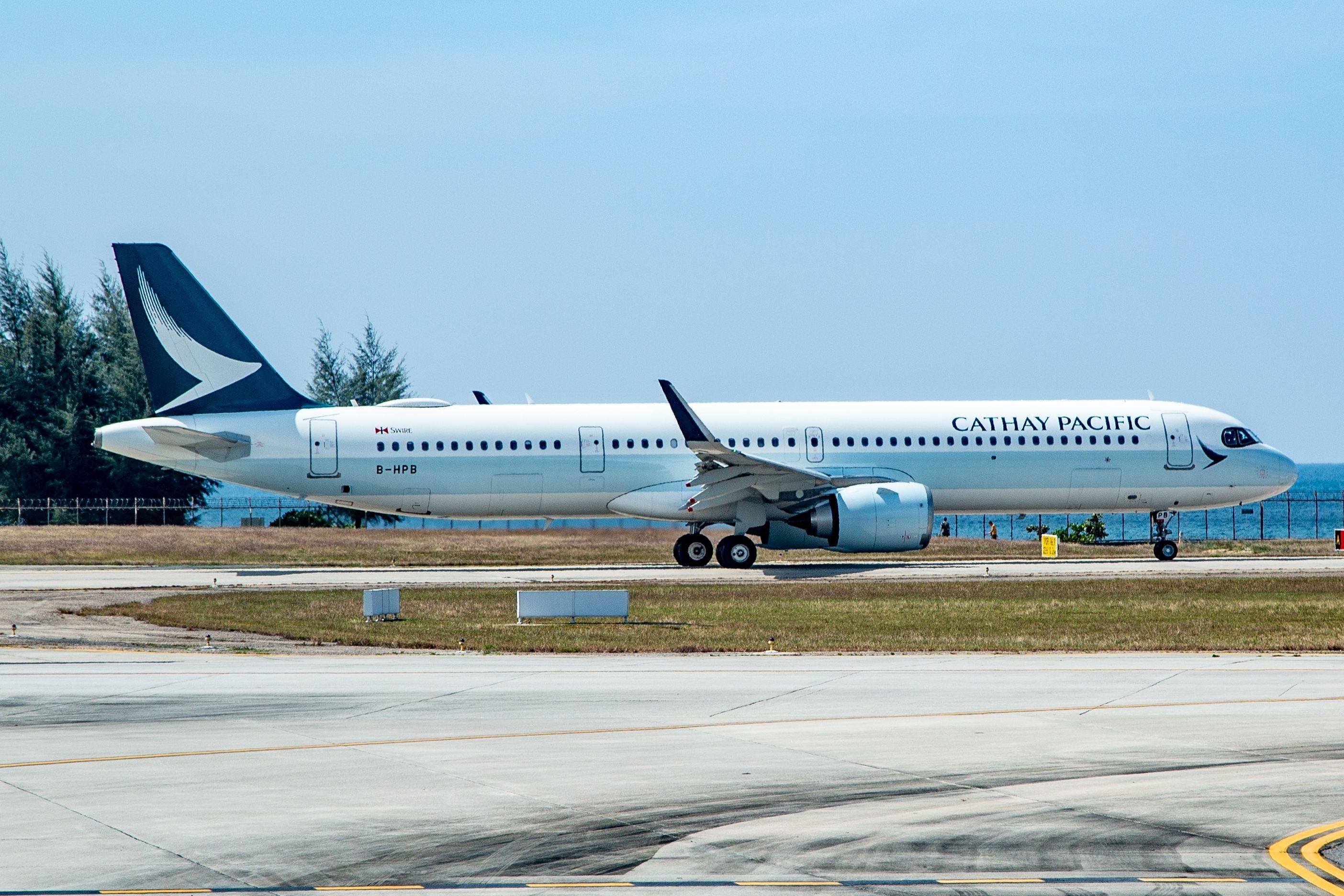 Cathay Pacific Airbus A321neo at Phuket, Thailand