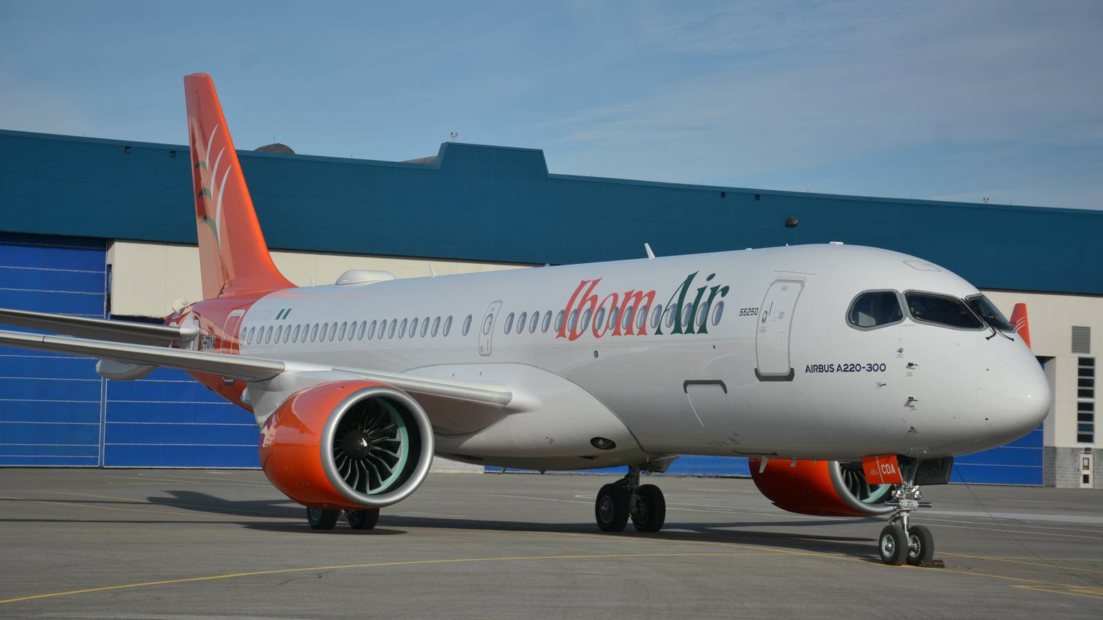 Ibom Air's 1st Airbus A220 Arrives in Nigeria