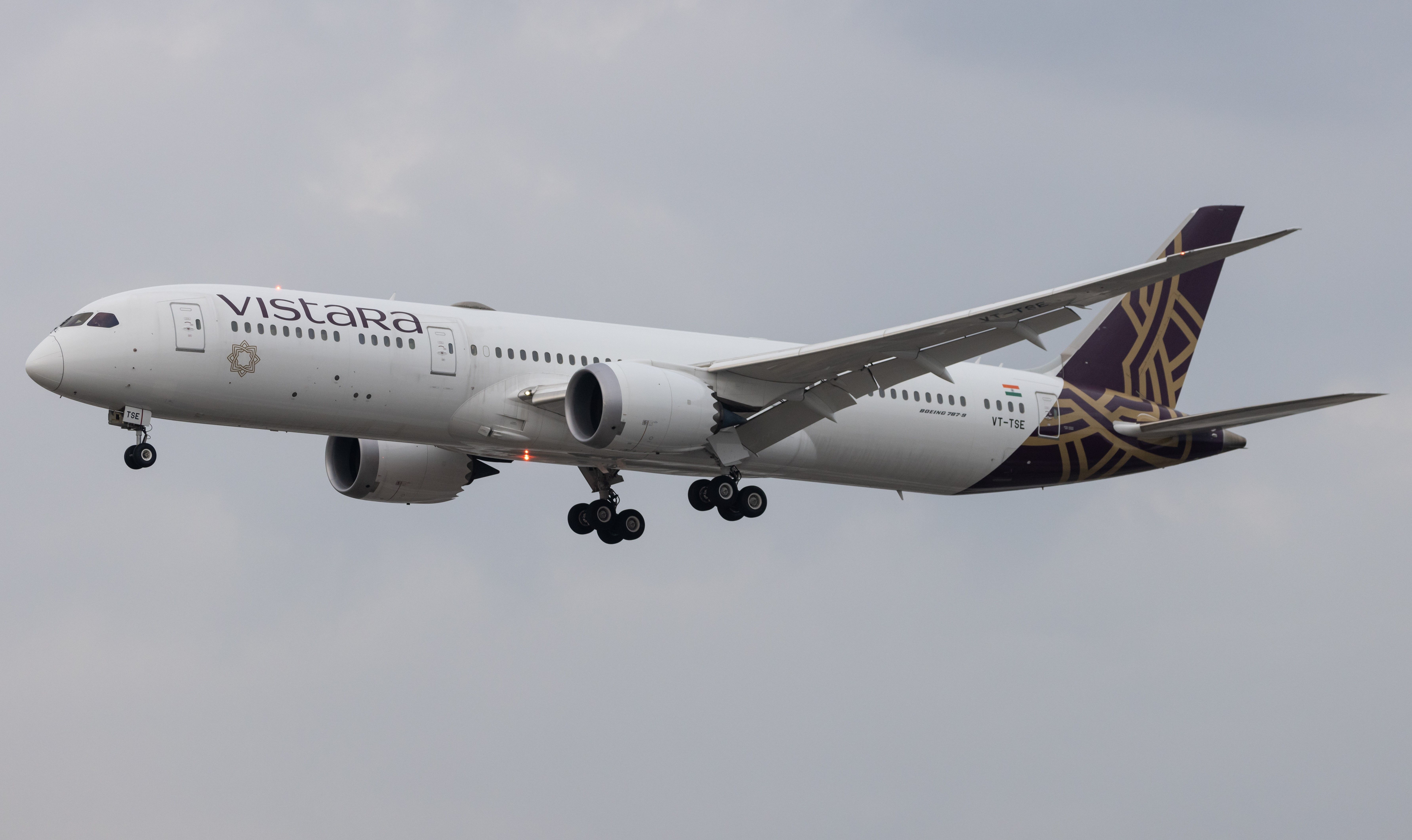 Vistara航空 Boeing 787-9 1/500 Vistara Takes Delivery of Their First Boeing 787 Dreamliner